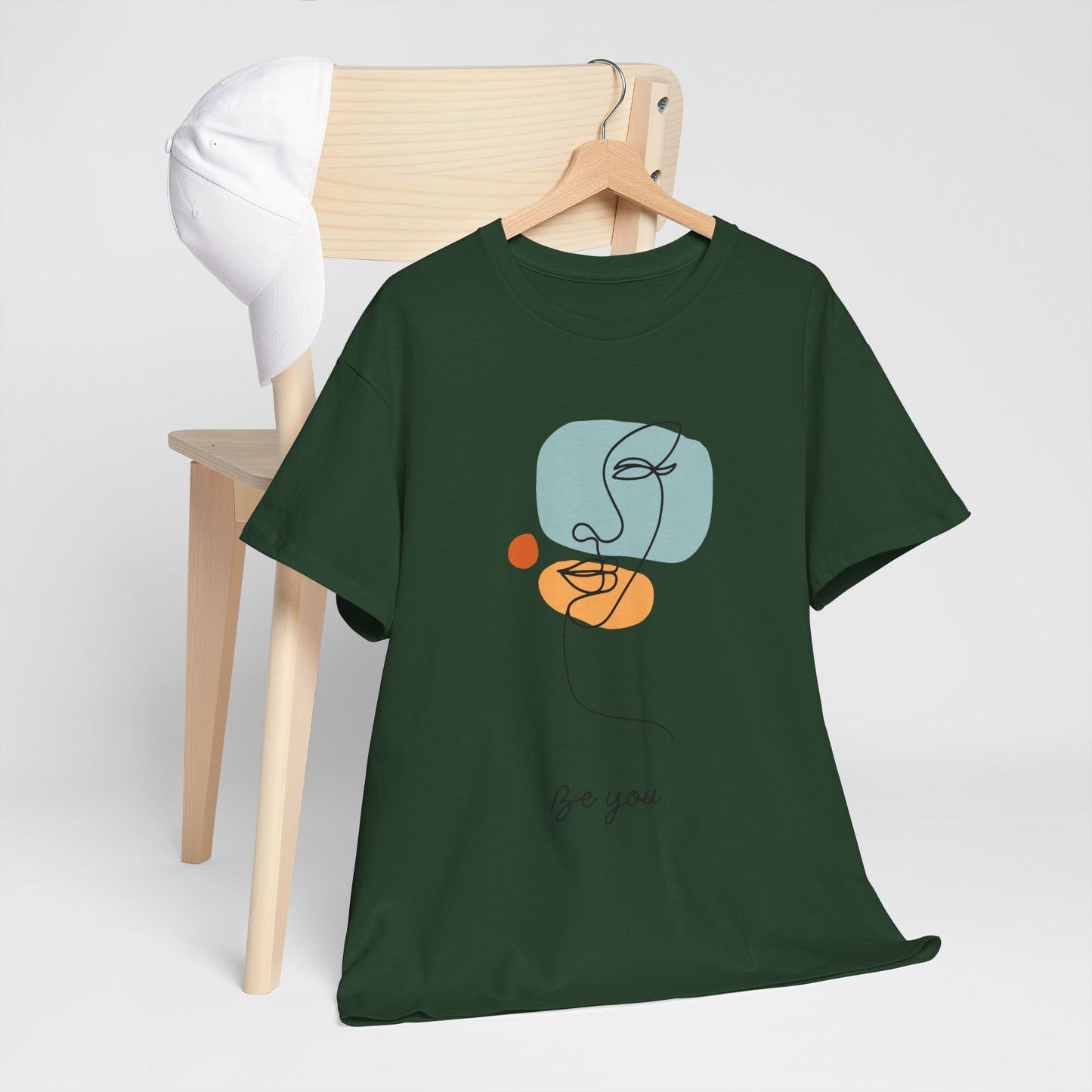 Minimalist Be You Tee, Unisex Cotton T-Shirt, Inspirational Graphic Tee, Gift for Friends, Casual Everyday Wear, Self-Love Apparel