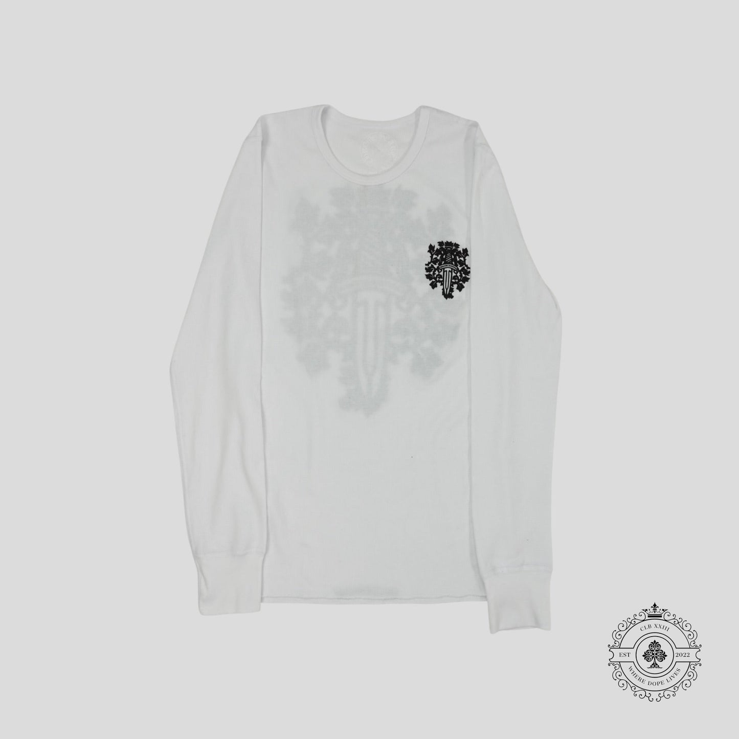 Chrome Hearts Dagger Thermal Long Sleeve in White