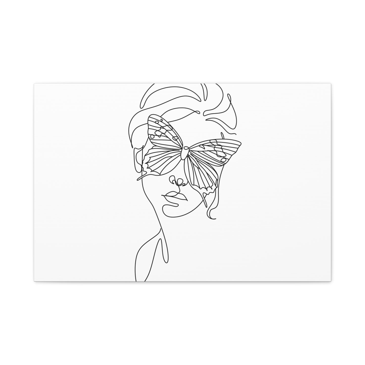 Minimalist Butterfly Canvas Art, Modern Home Decor, Gift for Nature Lovers, Wall Art for Women, Inspirational Wall Art