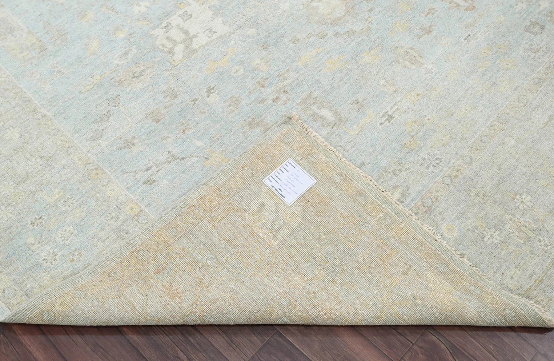 Multi Size Slate, Gray Hand Knotted Afghan Oushak 100% Wool Oushak Traditional Oriental Area Rug-3