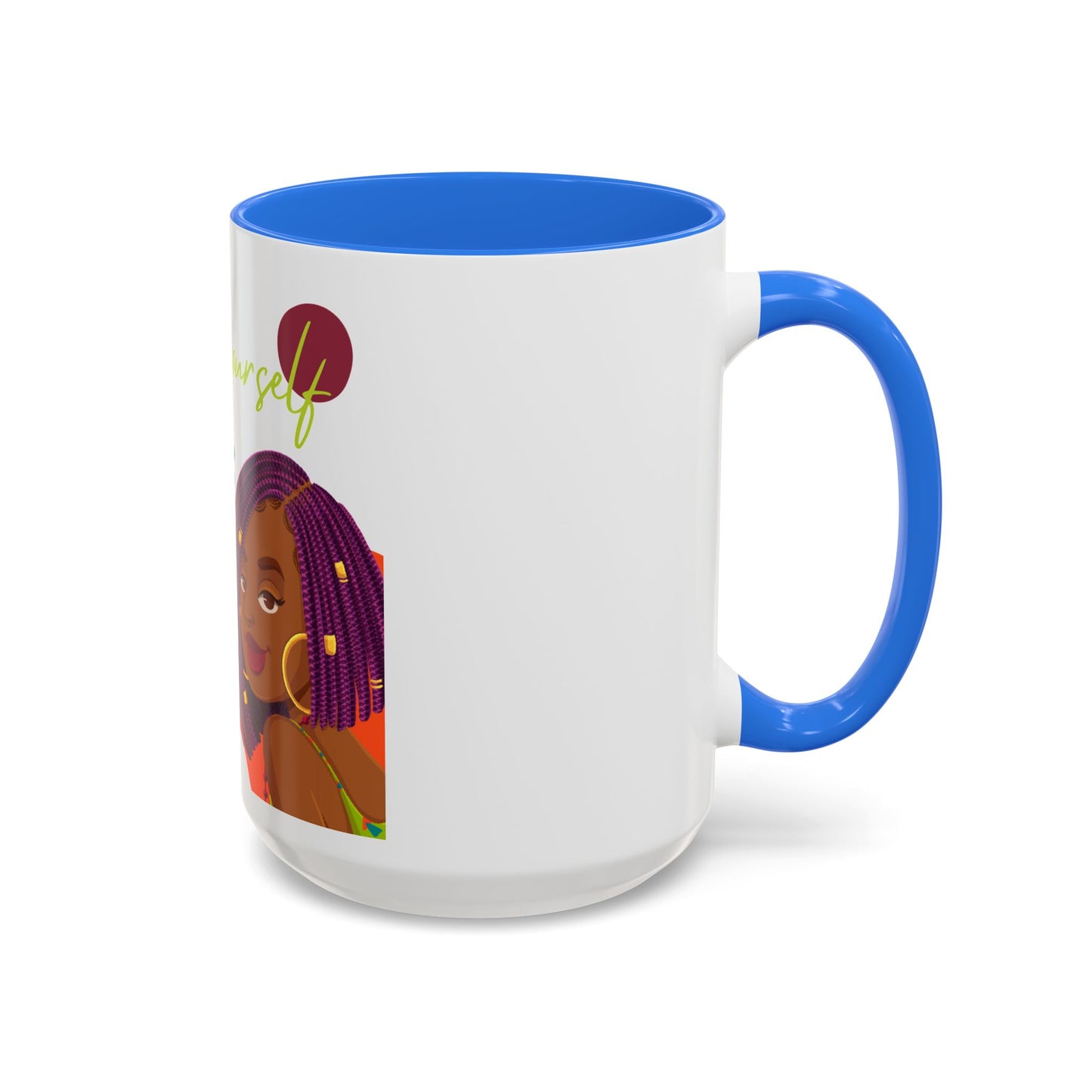 Colorful Be Yourself Mug, Inspirational Coffee Cup, Gift for Friends, Empowerment Mug, Unique Art Mug, Perfect for Birthdays