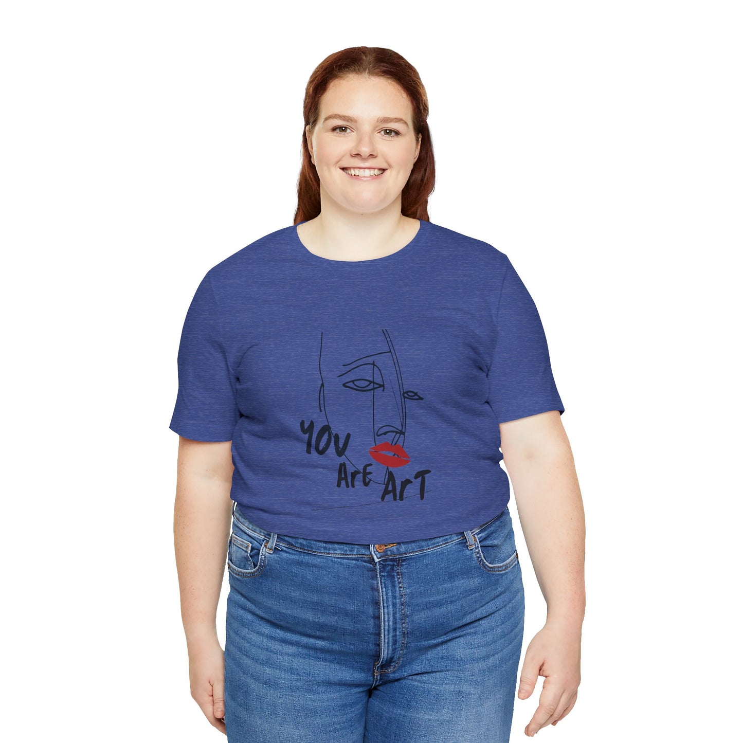 Artistic Expression Unisex Tee - You Are Art, Creative Gift, Casual Wear, Modern Design, Art Lover's Shirt