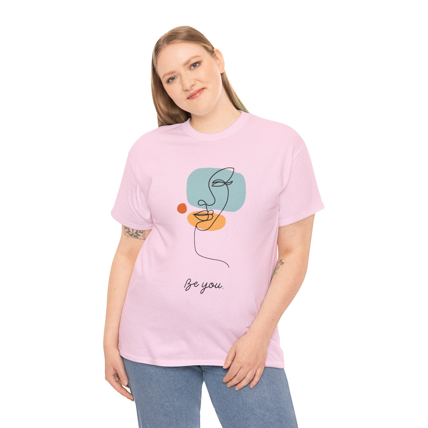 Minimalist Be You Tee, Unisex Cotton T-Shirt, Inspirational Graphic Tee, Gift for Friends, Casual Everyday Wear, Self-Love Apparel