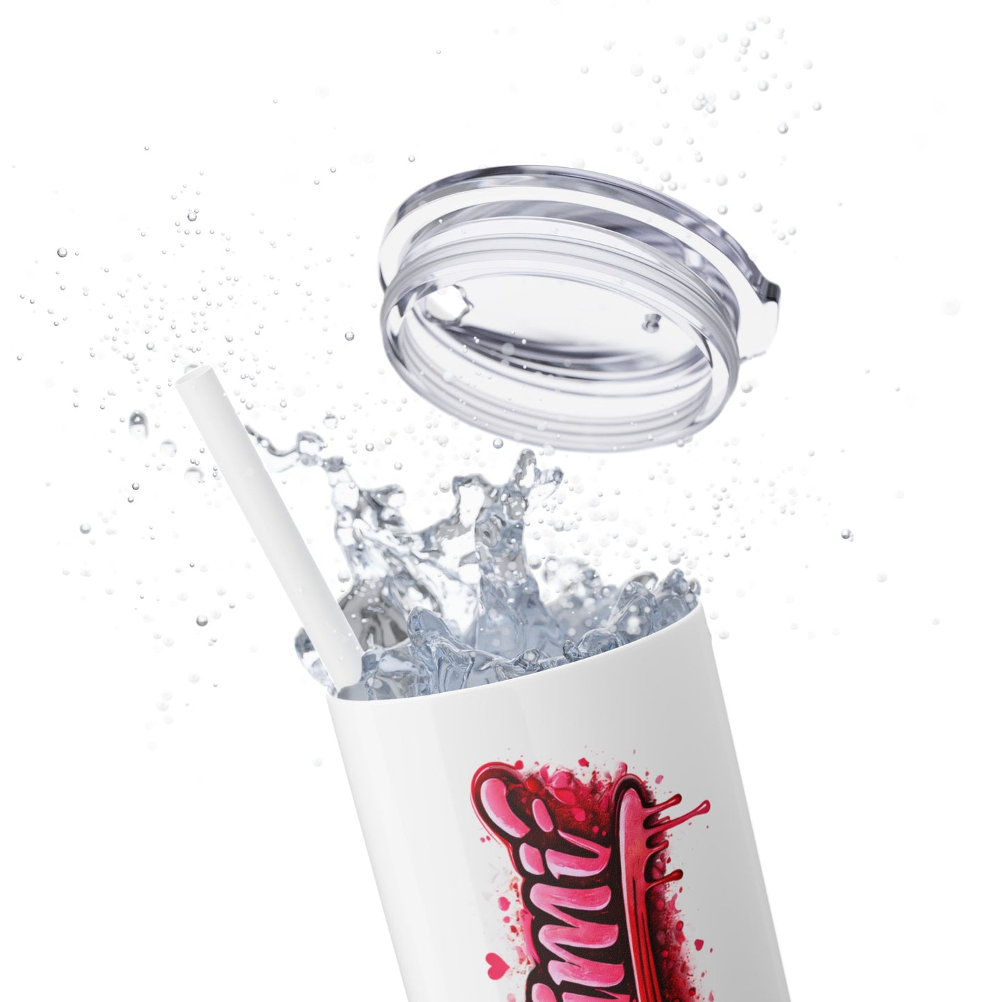 Skinny Tumbler – 'Lake & Lemons' Red Script 20oz Insulated Straw Tumbler