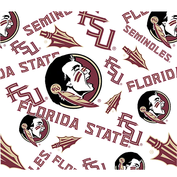 Florida State Seminoles - All Over  24Oz Plastic Water Bottle