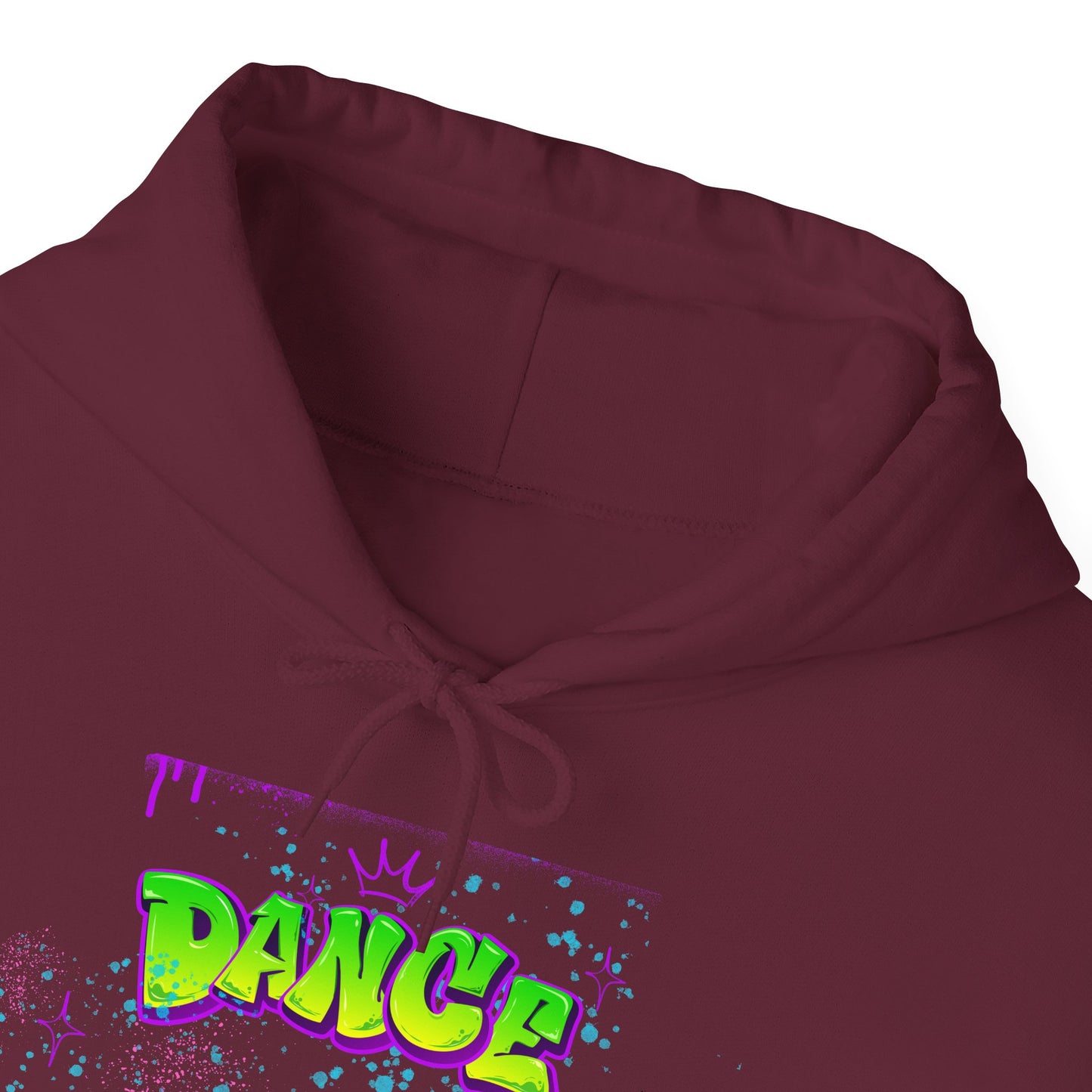 Colorful Dance Hoodie for Creative Spirits, Cozy Unisex Hooded Sweatshirt, Perfect for Parties, Dance Classes, Gifts