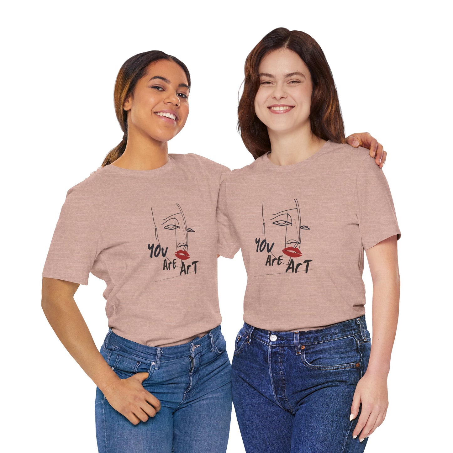 Artistic Expression Unisex Tee - You Are Art, Creative Gift, Casual Wear, Modern Design, Art Lover's Shirt