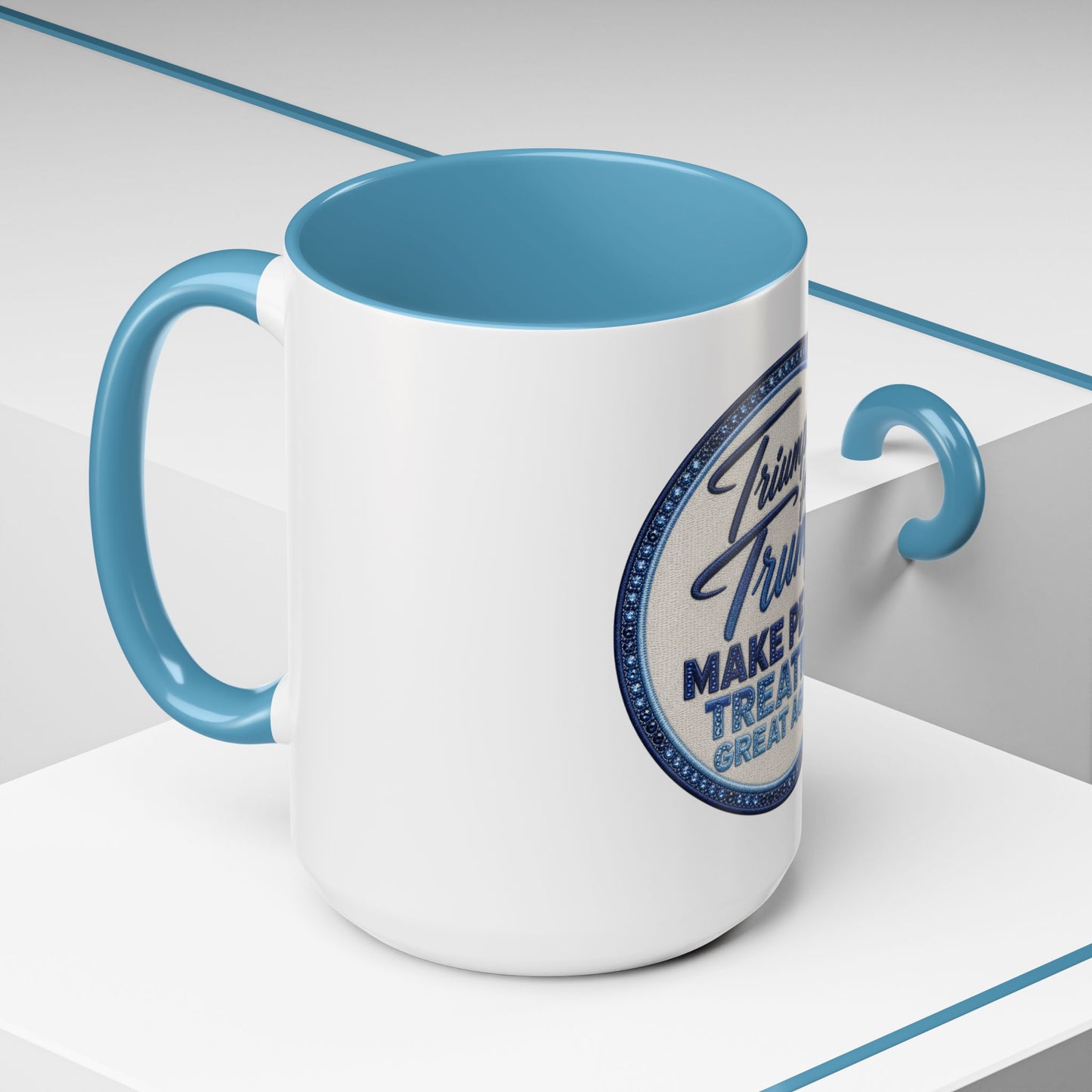 Make Peace Treaties Mug — "Triumph for Trump" Political Coffee Cup (11/15oz)
