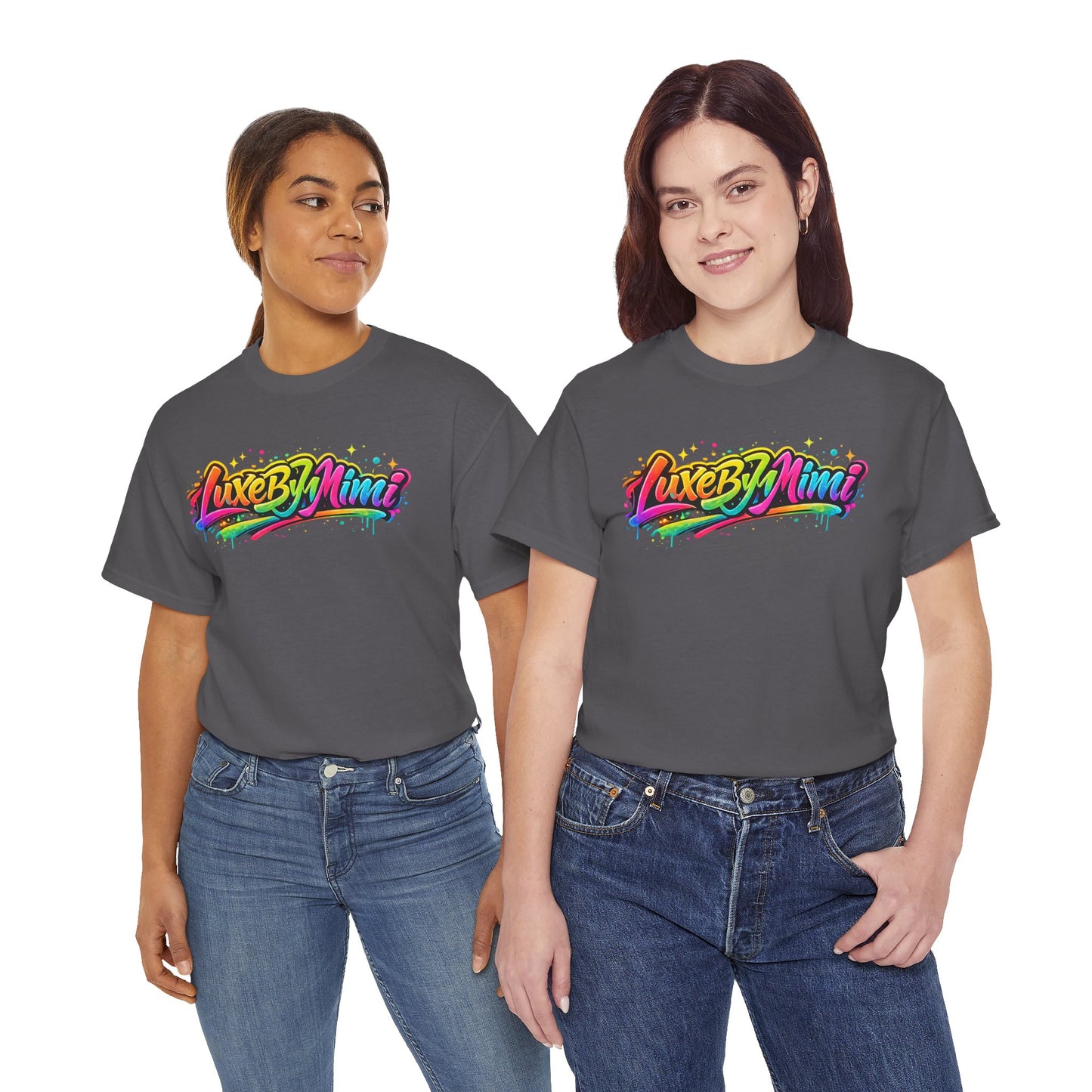 Graffiti Logo T-Shirt — 'Luxe By Mimi' Brand Colorful Streetwear Tee