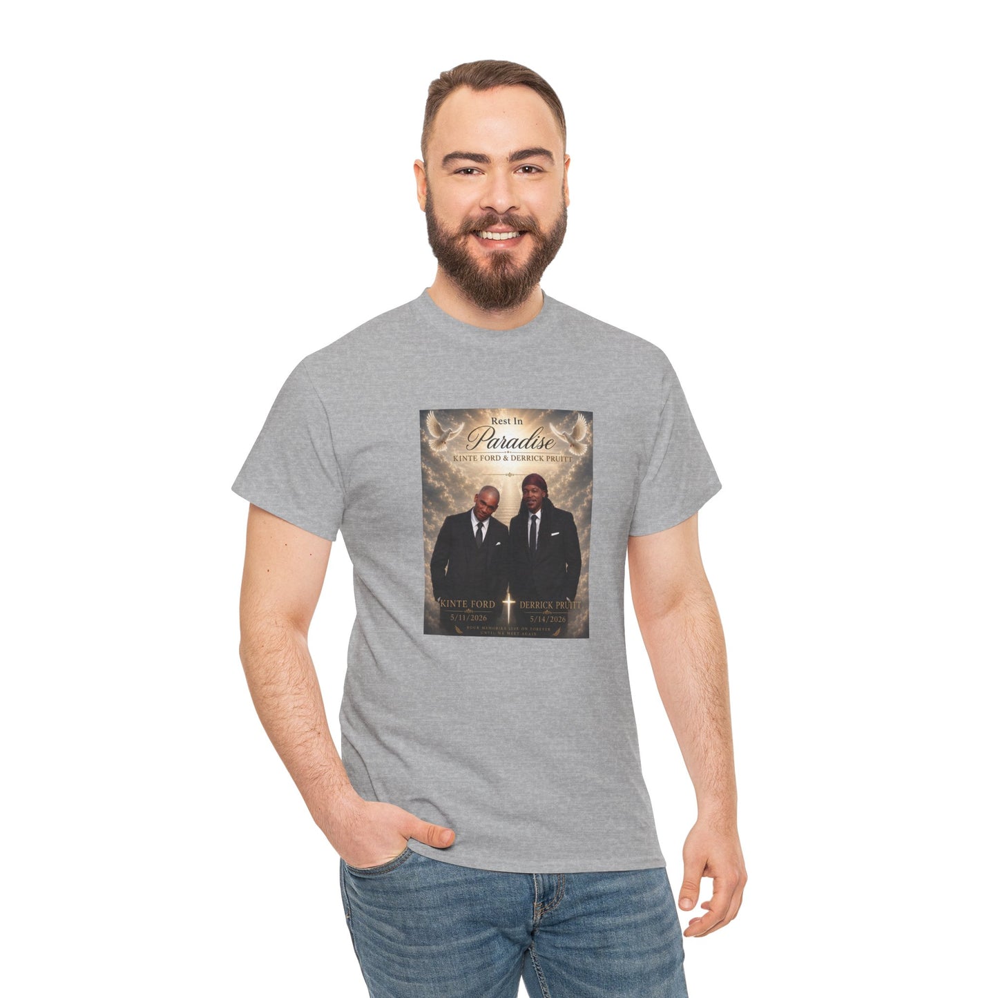 Memorial Tribute Tee — "Rest in Paradise" Funeral Remembrance Shirt
