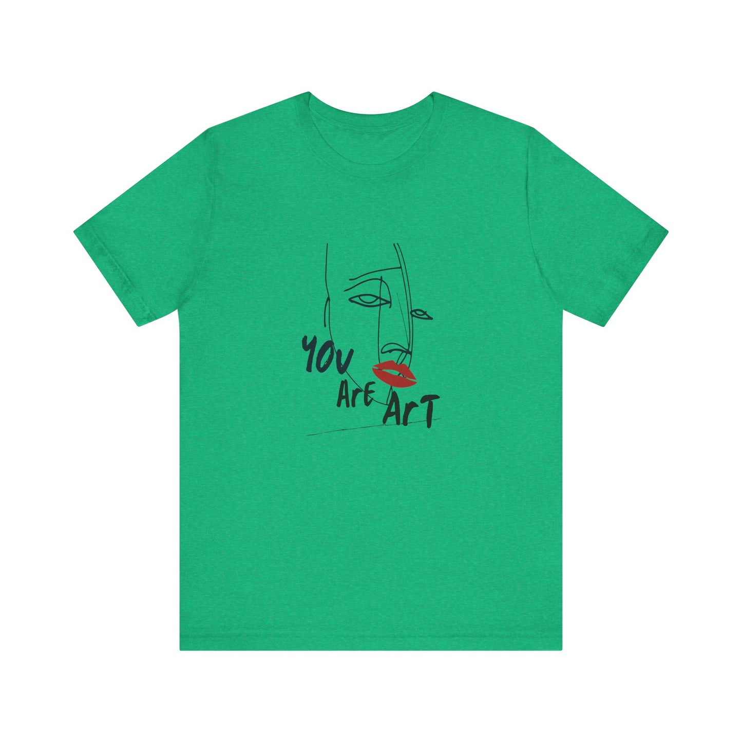 Artistic Expression Unisex Tee - You Are Art, Creative Gift, Casual Wear, Modern Design, Art Lover's Shirt