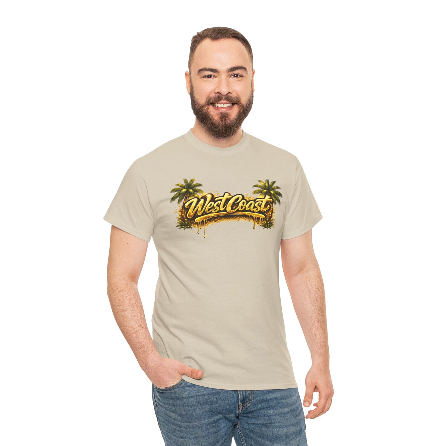 West Coast Palm Tree T-Shirt — Retro Surf Vibe Tee