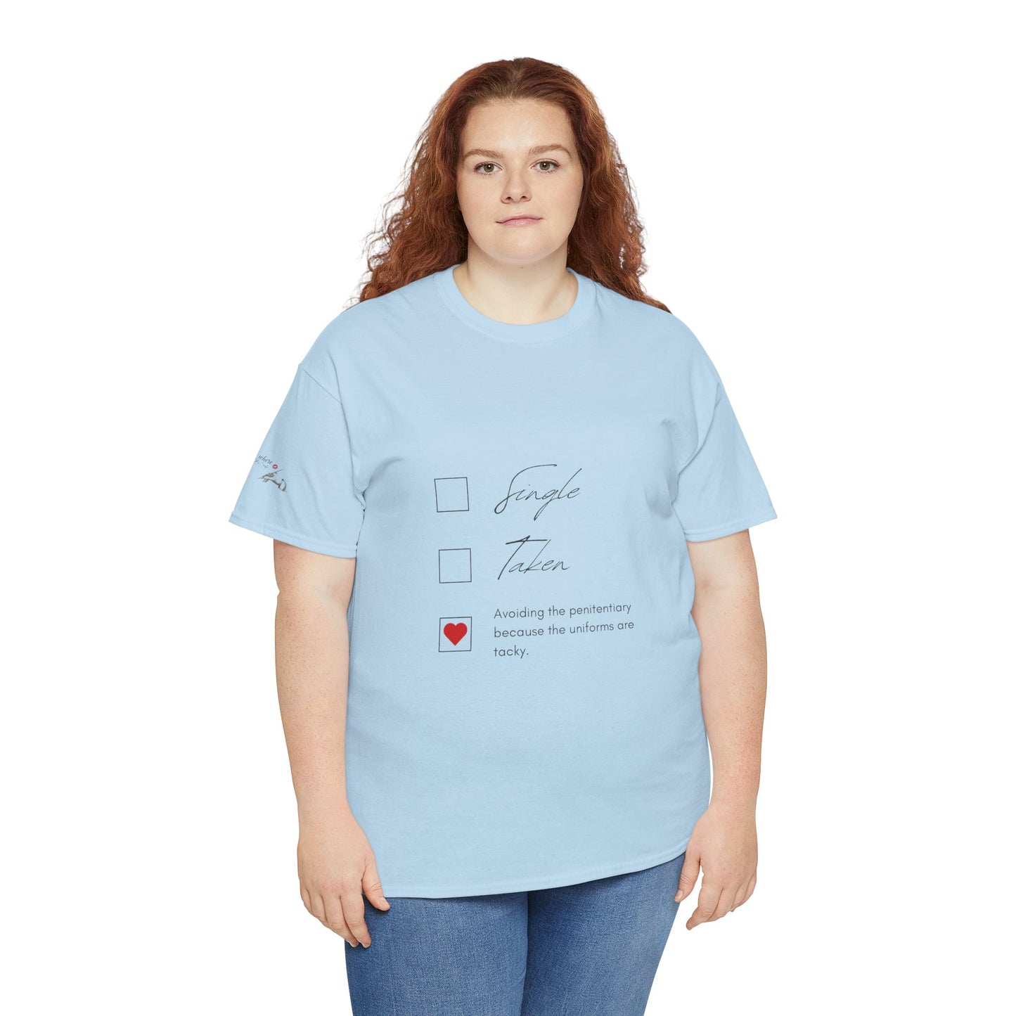 Single Taken Avoiding the Pen Play Where It's Safe T-Shirt Unisex Heavy 100% Cotton Tee