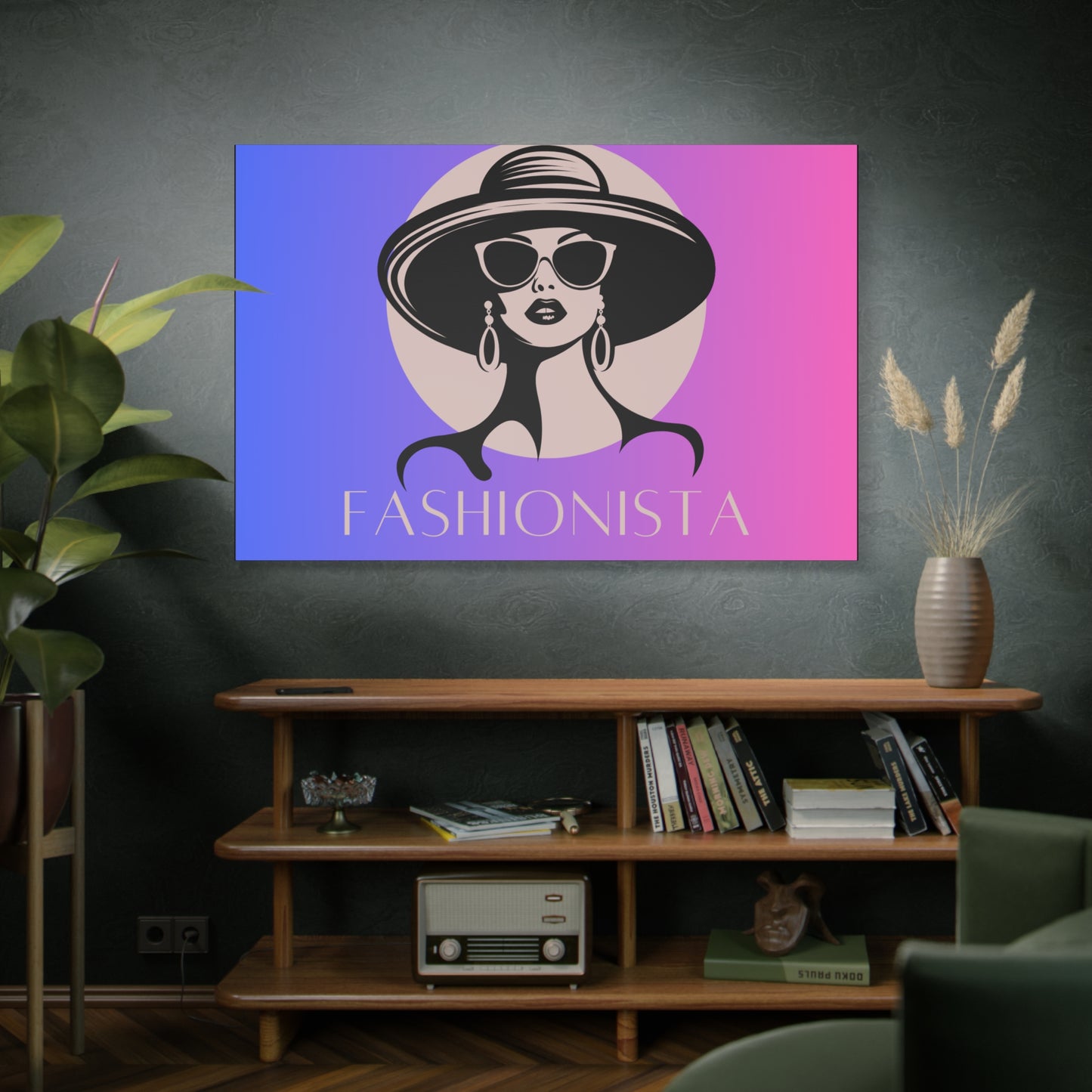 Fashionista Matte Canvas Wall Art, chic home decor, stylish gift for fashion lovers, wall decor, modern art piece, unique artwork