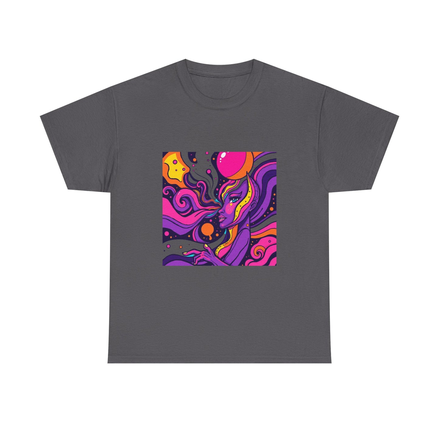 Vibrant Psychedelic Art Tee, Bohemian Graphic T-Shirt, Unisex Cotton Tee, Fashionable Casual Wear, Perfect Gift for Art Lovers