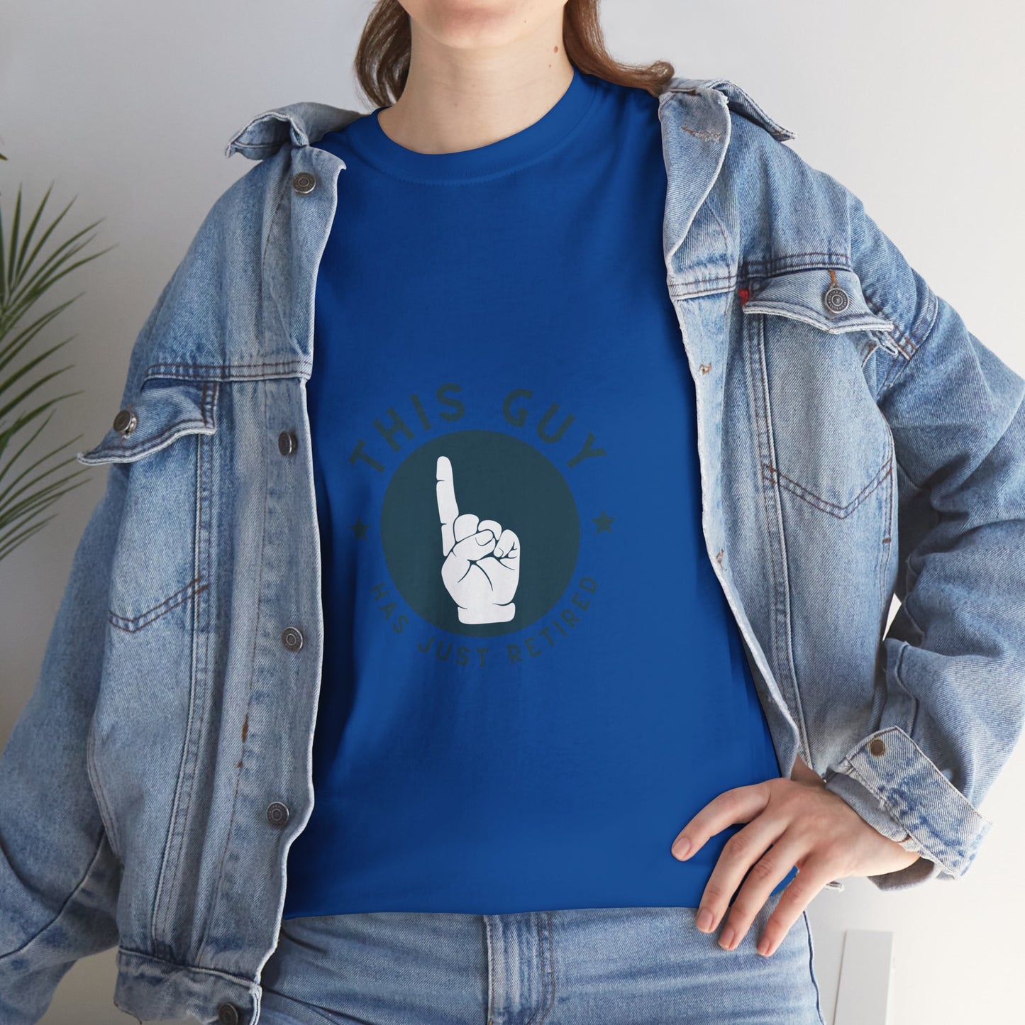 This Guy Has Just Retired Retirement Celebration Unisex Heavy Cotton Tee | Funny Gift for Retirees, Casual Wear, Retirement Party, Humor Shirt, Comfy Gift Idea