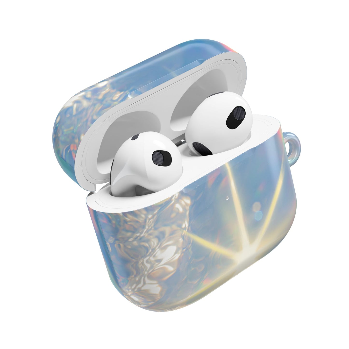 Holographic AirPod Case | Trendy Accessories, Gift for Music Lovers, Women's Tech, Unique Designs, Customized Earbud Holder