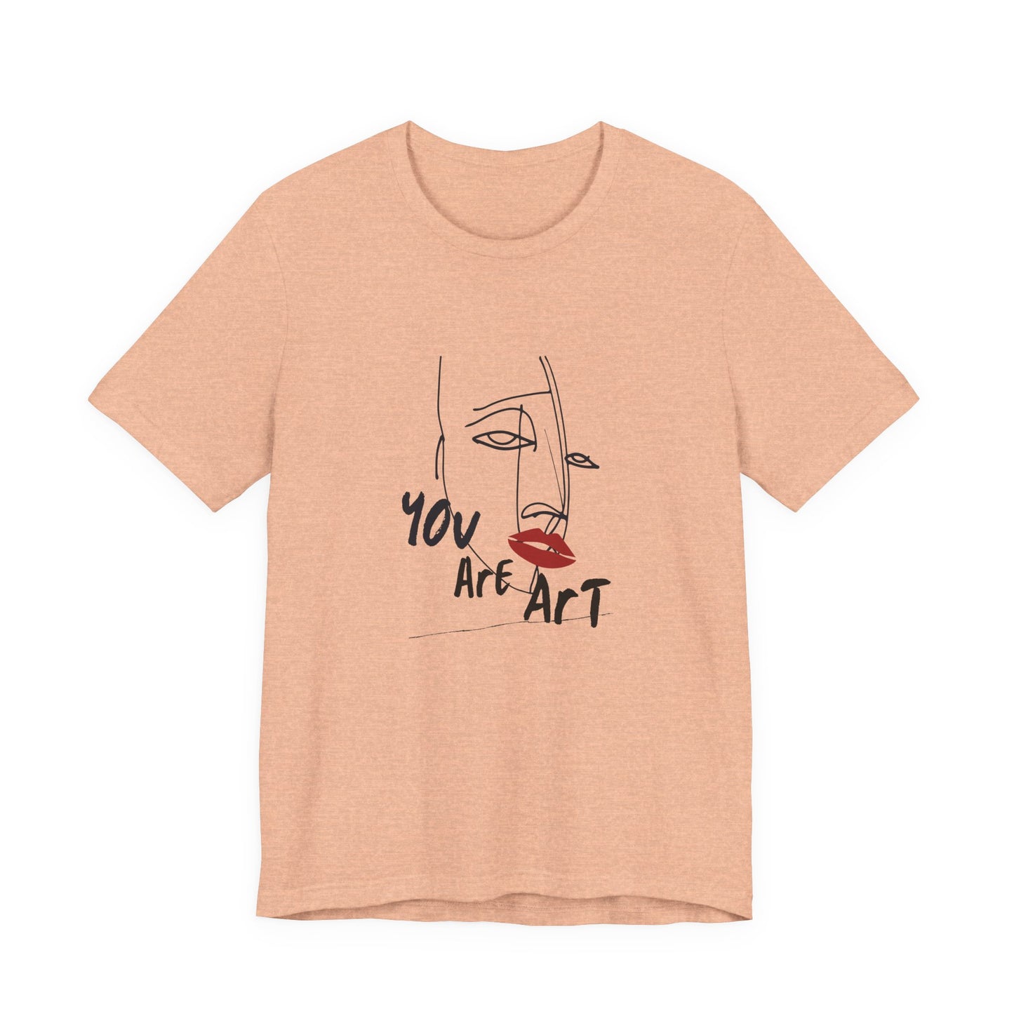 Artistic Expression Unisex Tee - You Are Art, Creative Gift, Casual Wear, Modern Design, Art Lover's Shirt