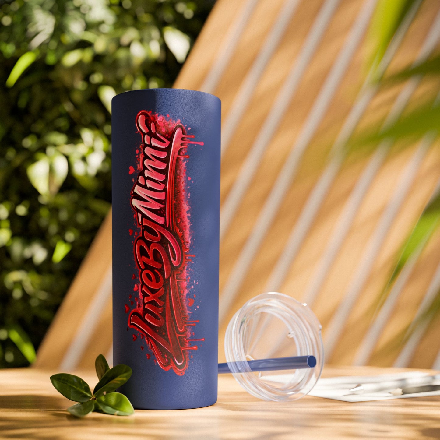 Skinny Tumbler – 'Lake & Lemons' Red Script 20oz Insulated Straw Tumbler