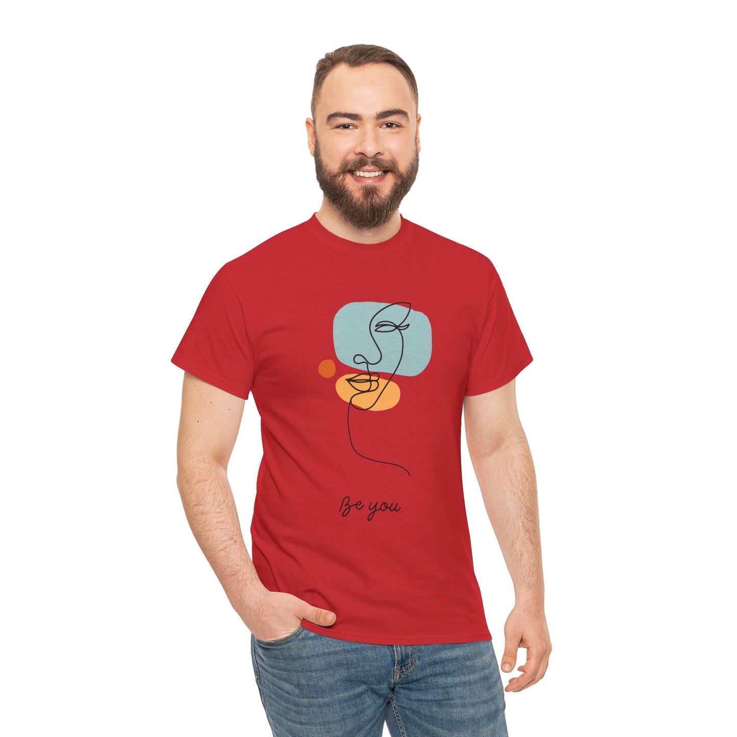 Minimalist Be You Tee, Unisex Cotton T-Shirt, Inspirational Graphic Tee, Gift for Friends, Casual Everyday Wear, Self-Love Apparel