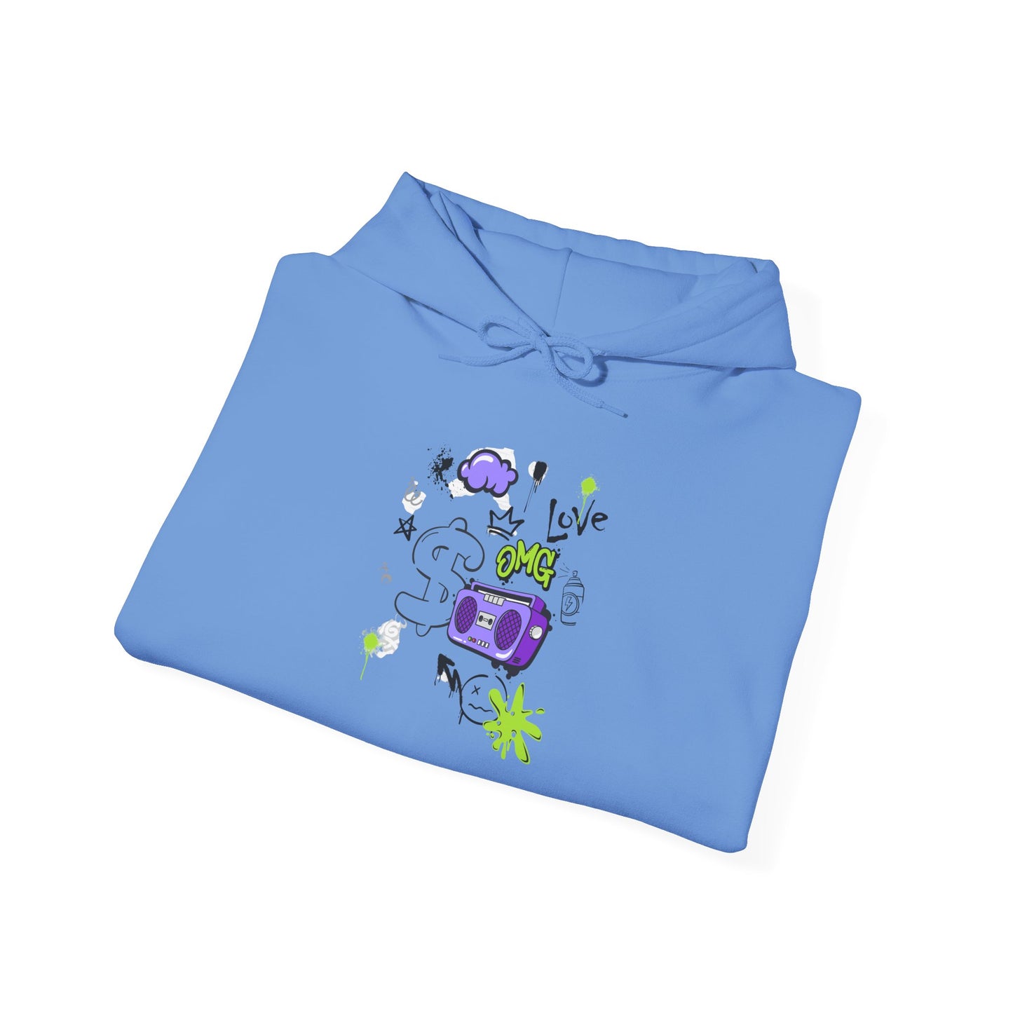 Love Music-Inspired Unisex Heavy Blend™ Hooded Sweatshirt – Cozy, Creative Vibes for All Occasions