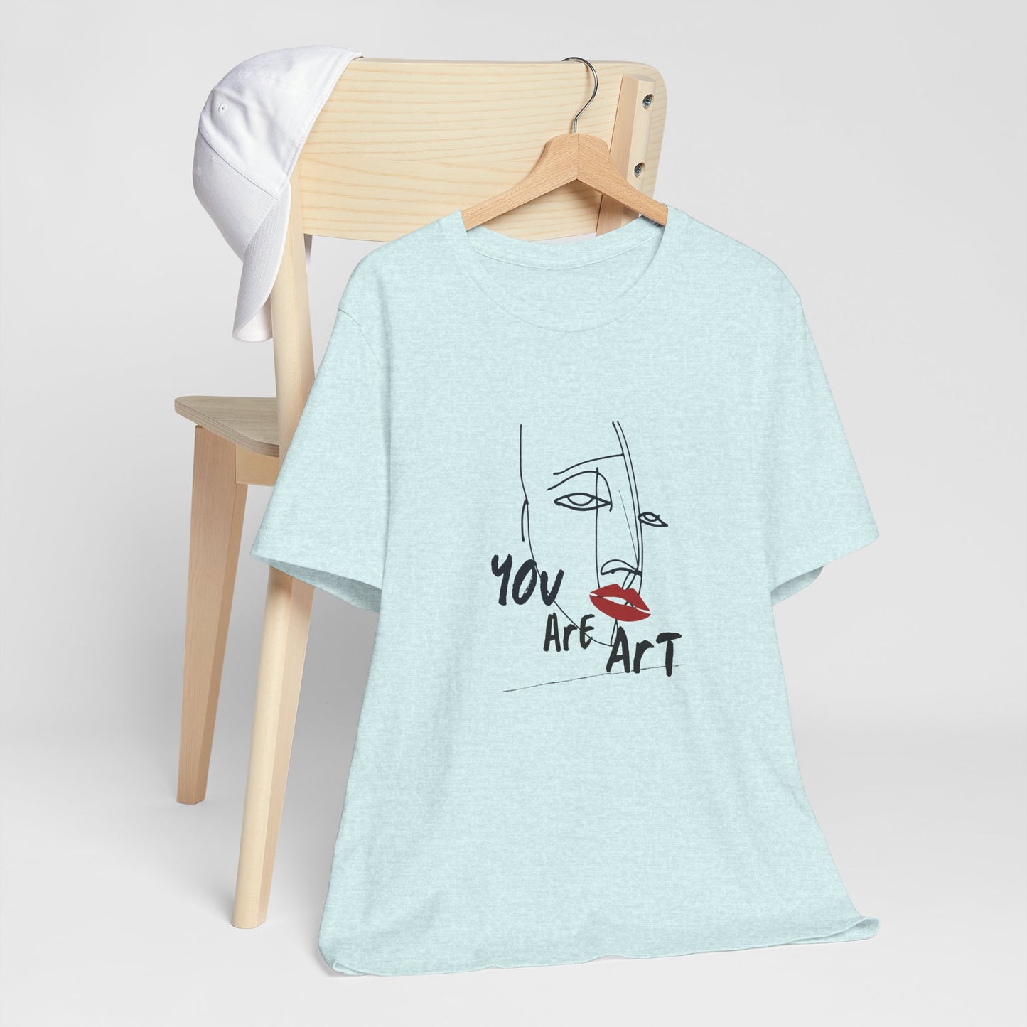 Artistic Expression Unisex Tee - You Are Art, Creative Gift, Casual Wear, Modern Design, Art Lover's Shirt