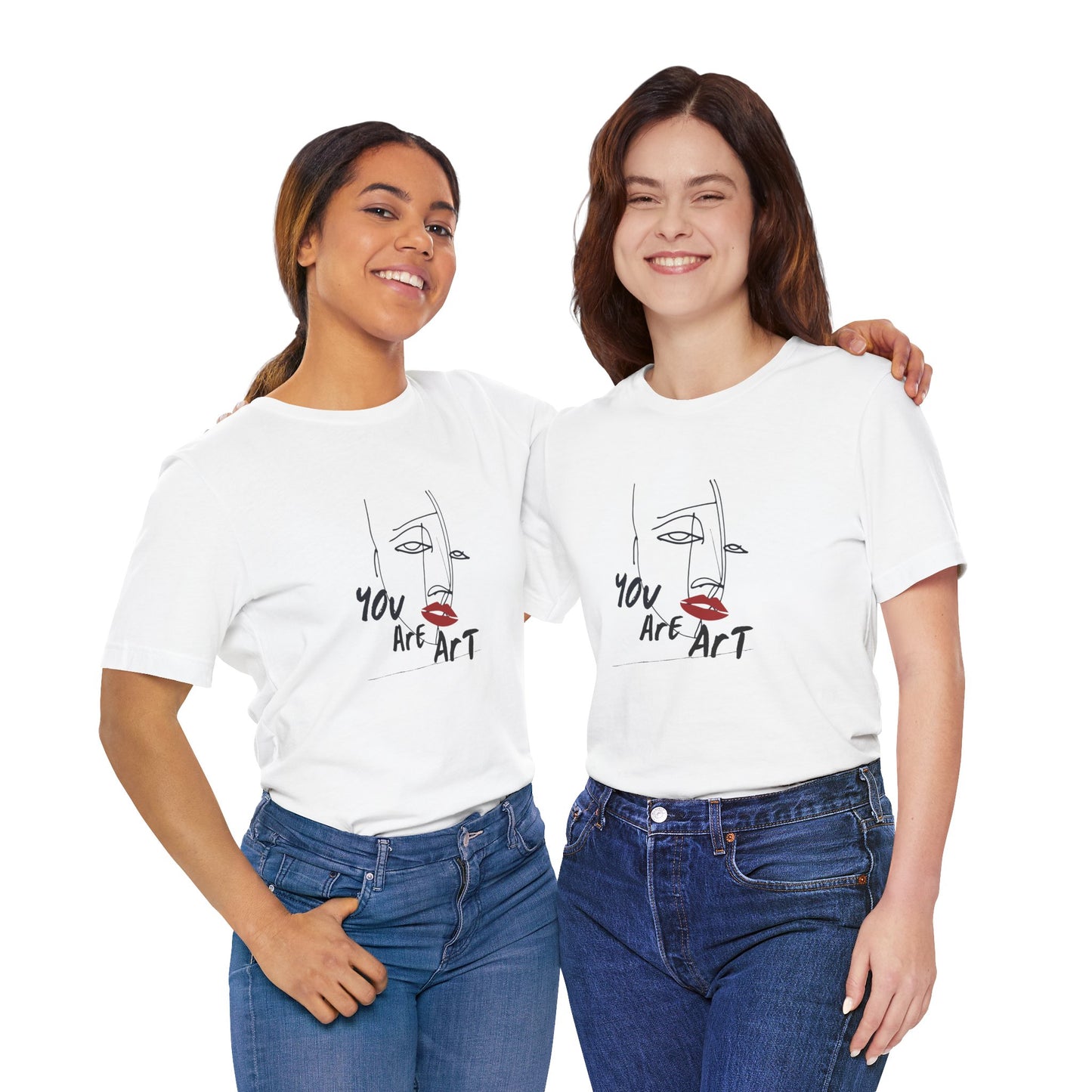 Artistic Expression Unisex Tee - You Are Art, Creative Gift, Casual Wear, Modern Design, Art Lover's Shirt