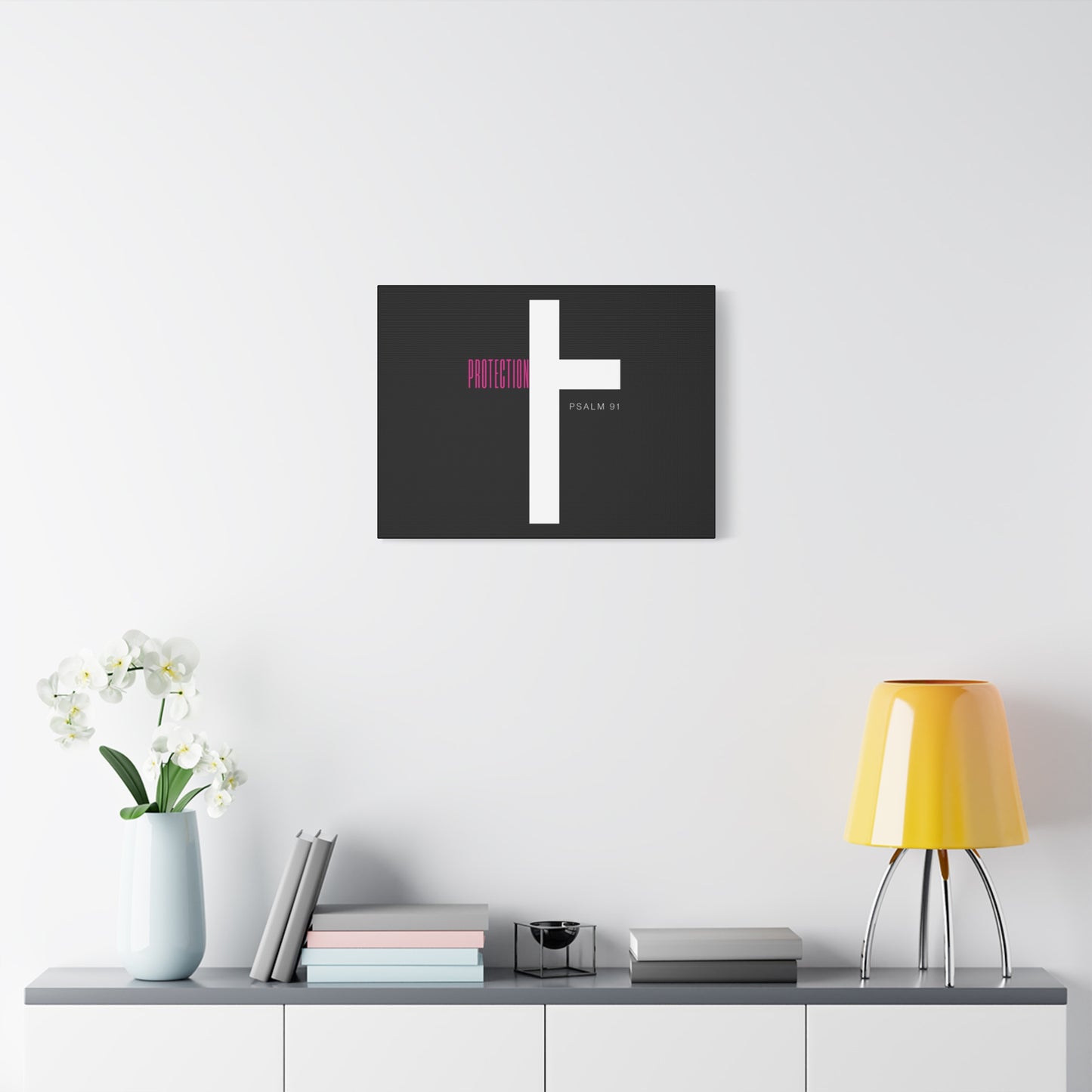 Faith-Inspired Canvas Print - Psalm 91, Home Decor, Wall Art, Christian Gift, Inspirational Decoration