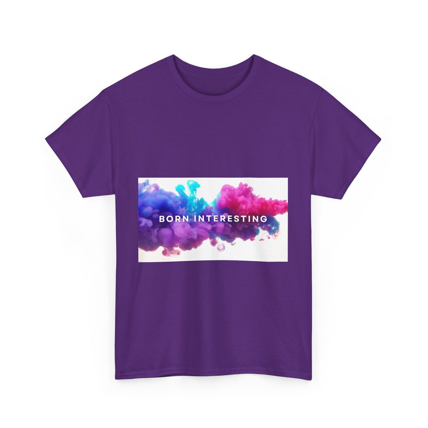 Unisex Cotton Tee – 'Born Interesting' Graphic Shirt, Casual Wear, Gift Idea, Trendy Tee, Daily Wear, Art-Inspired Shirt