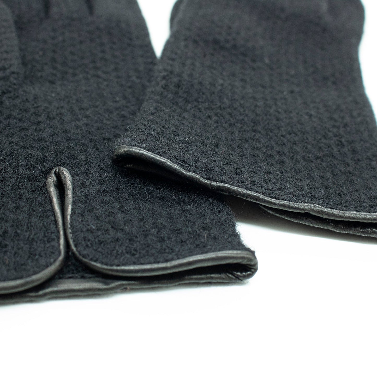 CASHMERE HONEYCOMB STITCH GLOVES-2