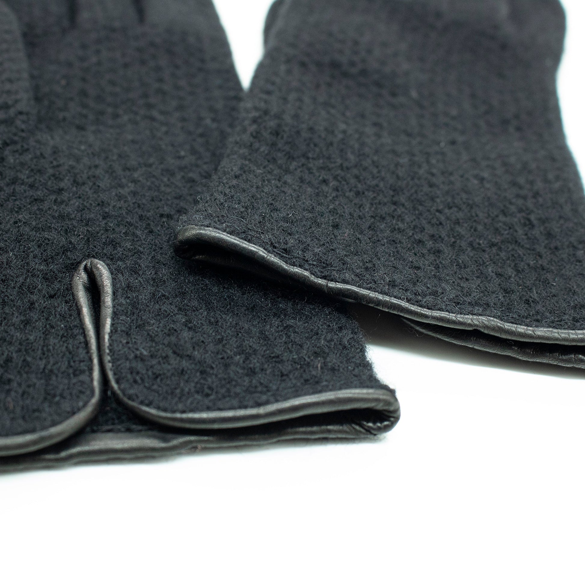 CASHMERE HONEYCOMB STITCH GLOVES-2