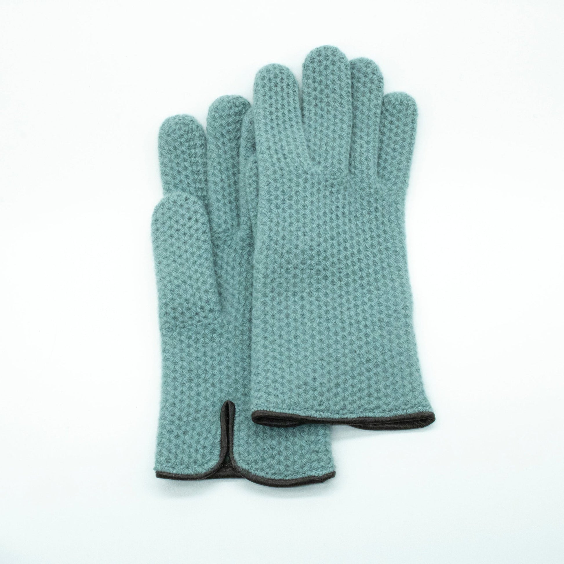 CASHMERE HONEYCOMB STITCH GLOVES-0