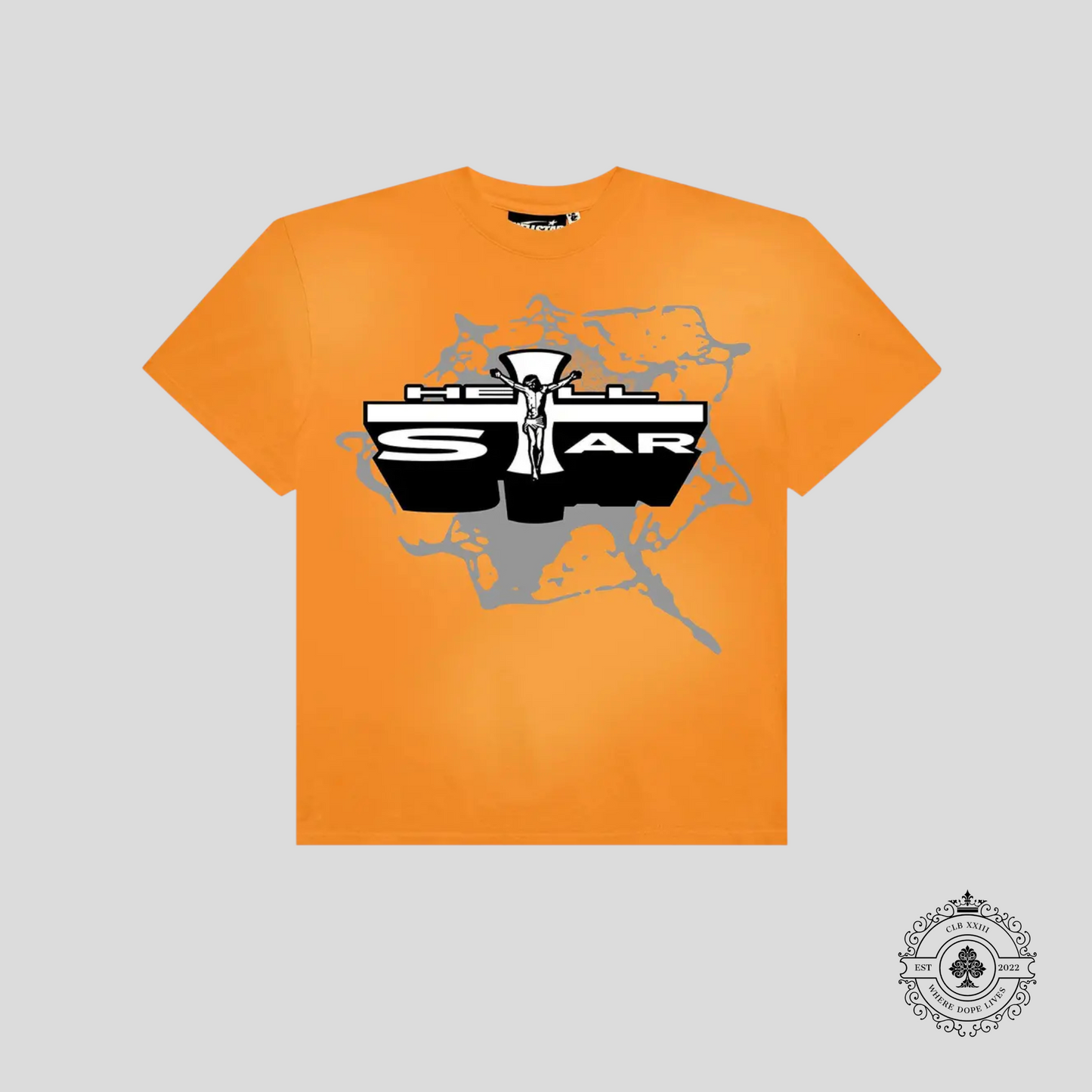 Hellstar Jesus Tee in Orange