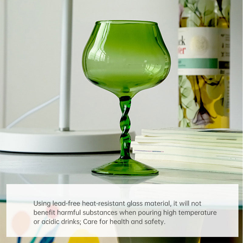 320ml Green Conch Goblet Red Wine Glass Fashion Creative Champagne Wine Glass Wine Glass