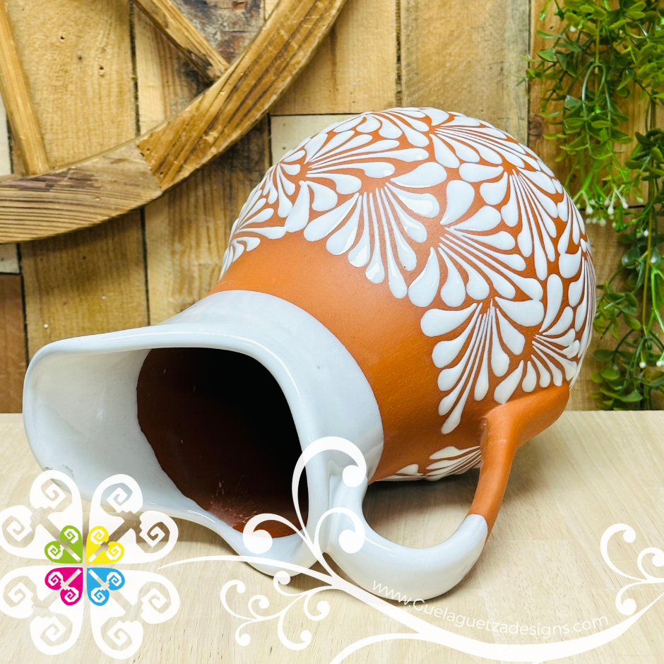 Natural/White Espiga Pato Pitcher Set - 4 Mugs