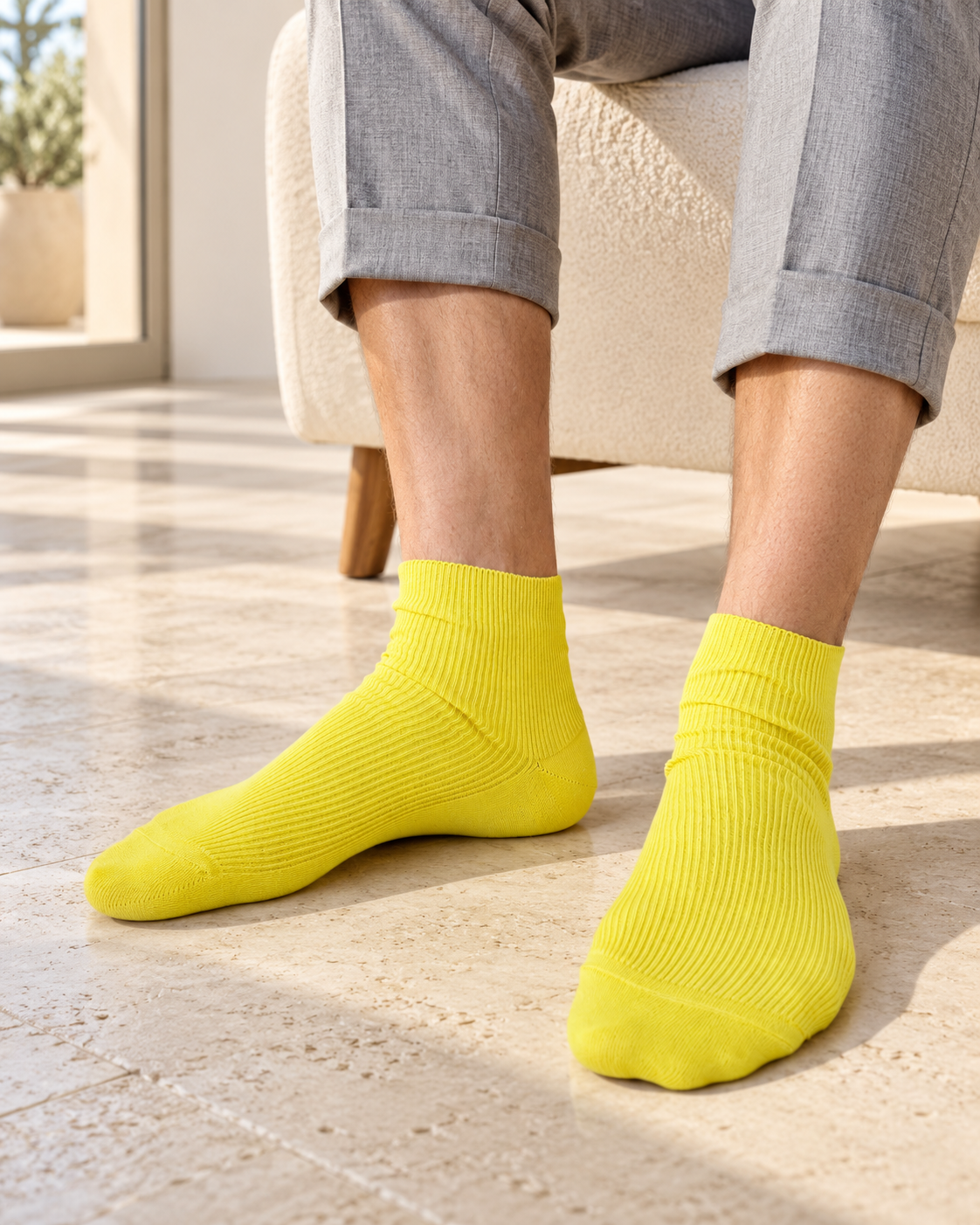 tittimitti® 100% Organic Combed Cotton Luxury Men's Socks. 1 Pair. Made in Italy.
