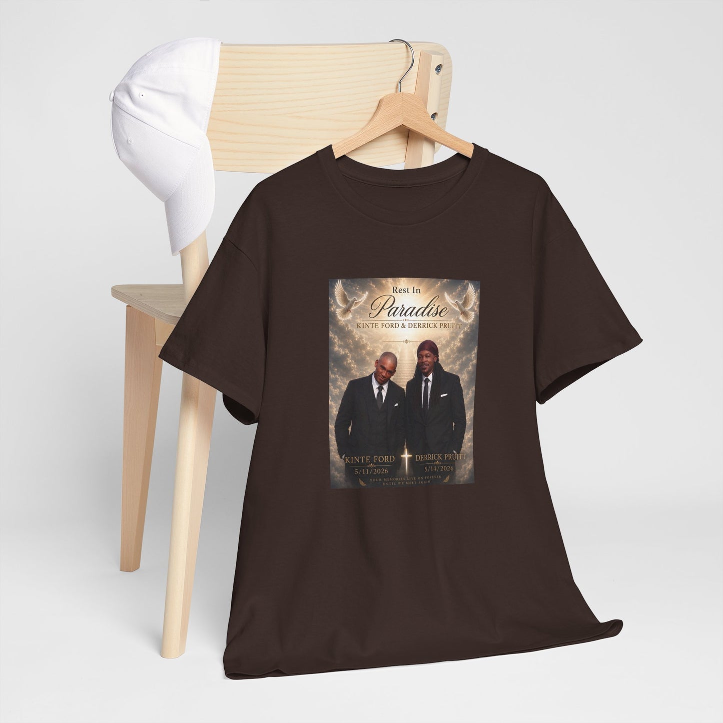 Memorial Tribute Tee — "Rest in Paradise" Funeral Remembrance Shirt