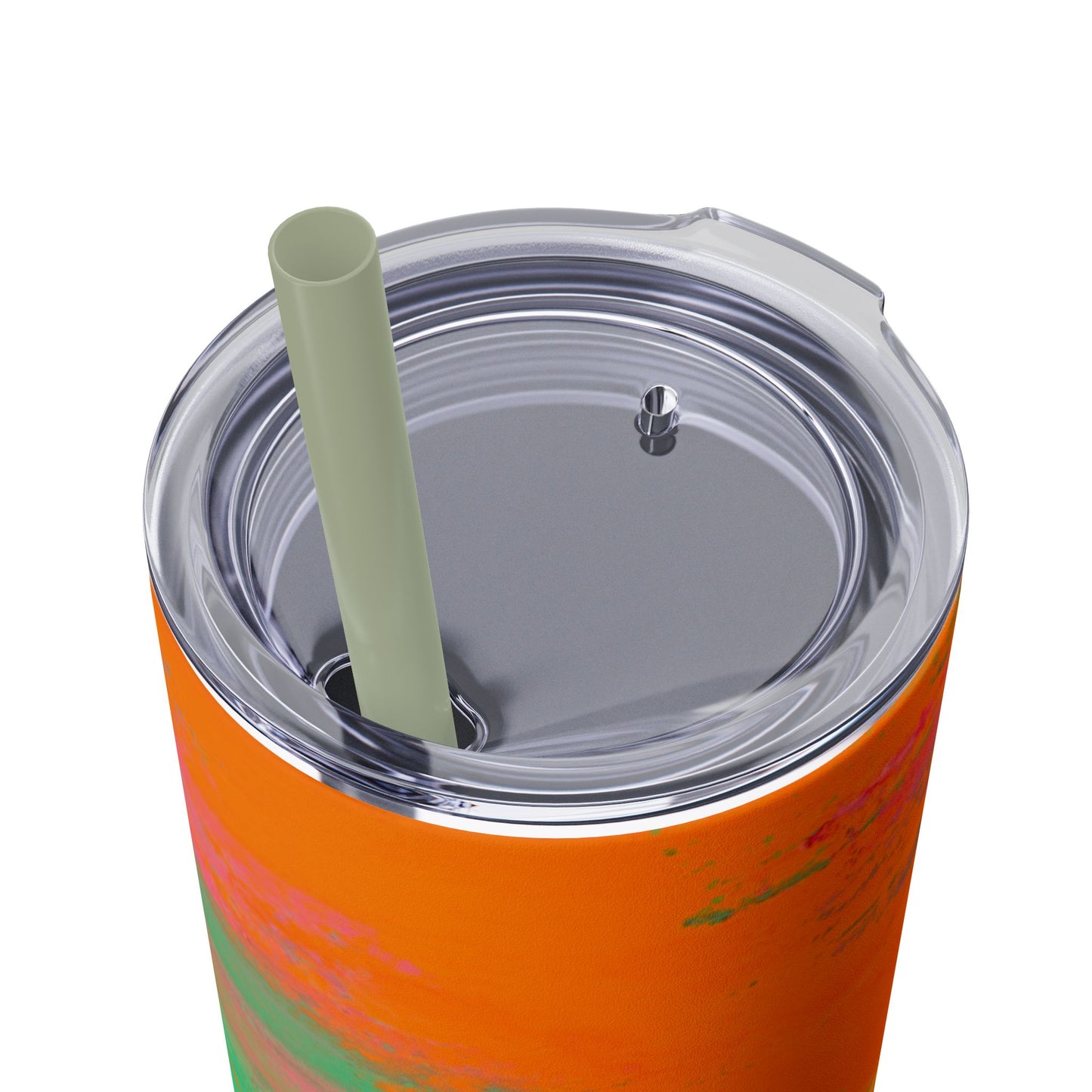 Colorful Ombre Skinny Tumbler with Straw, 20oz | Travel Mugs, Summer Drinkware, Beach Accessories, Gifts for Her, Eco-Friendly