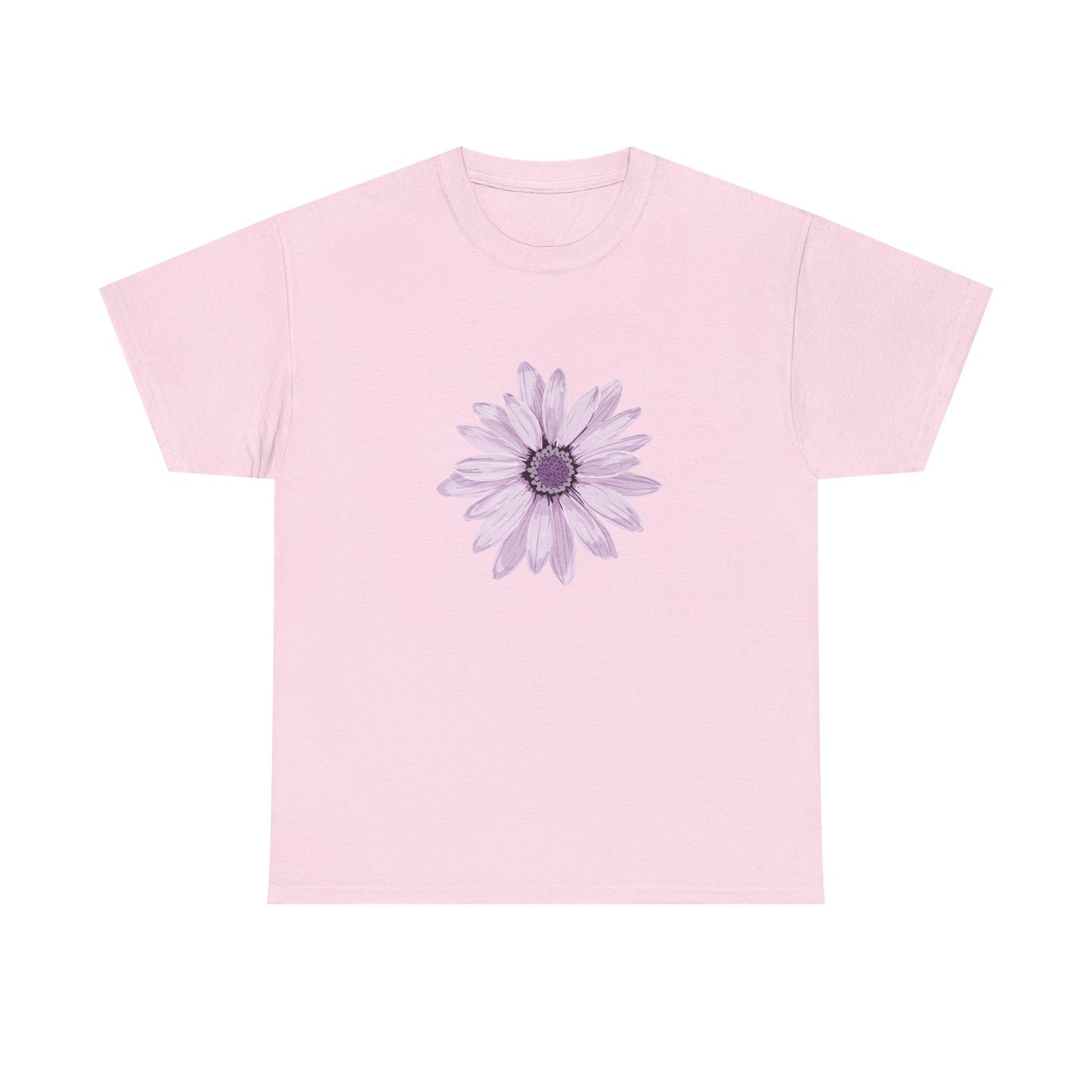 Floral Unisex Heavy Cotton Tee, Soft Summer Shirt, Casual Wear, Gift for Her, Spring Fashion