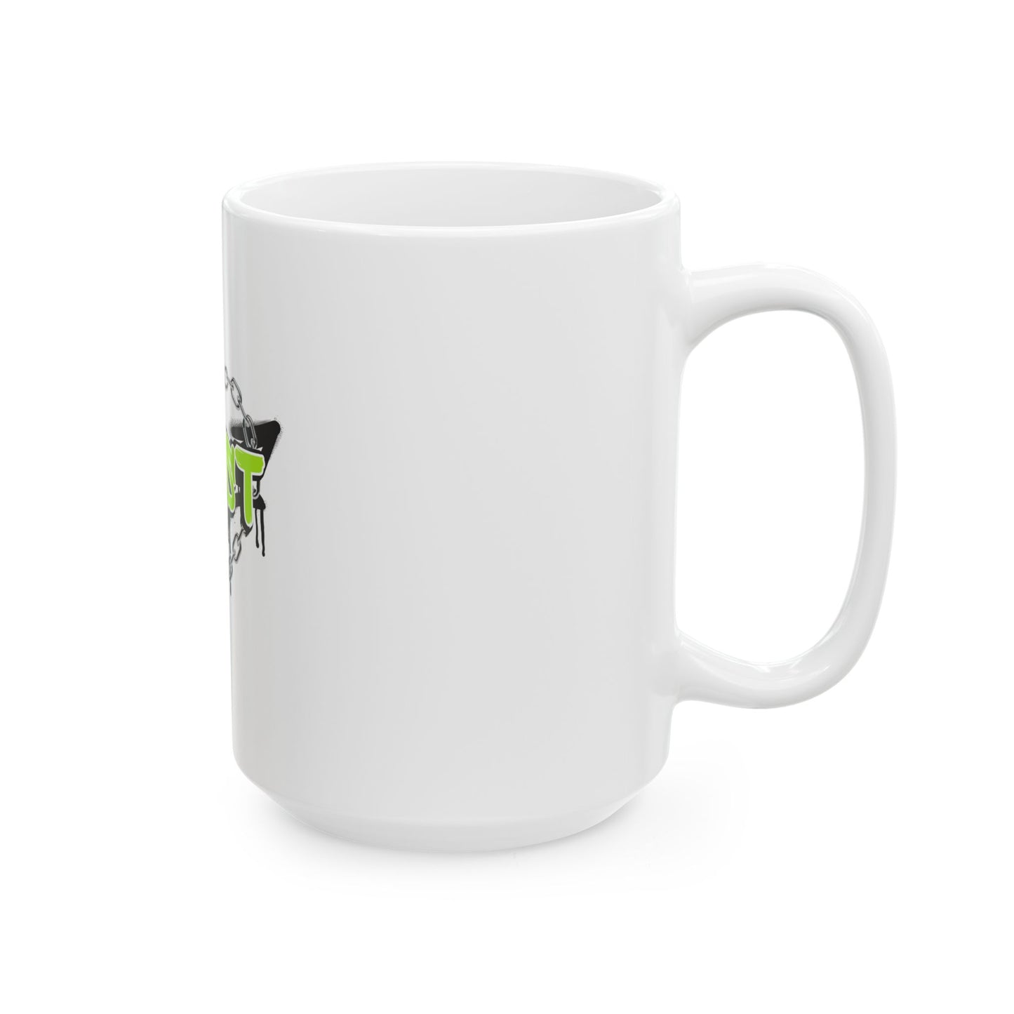 Trust No One Graffiti Art Ceramic Mug
