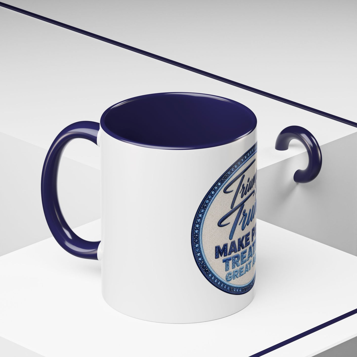 Make Peace Treaties Mug — "Triumph for Trump" Political Coffee Cup (11/15oz)