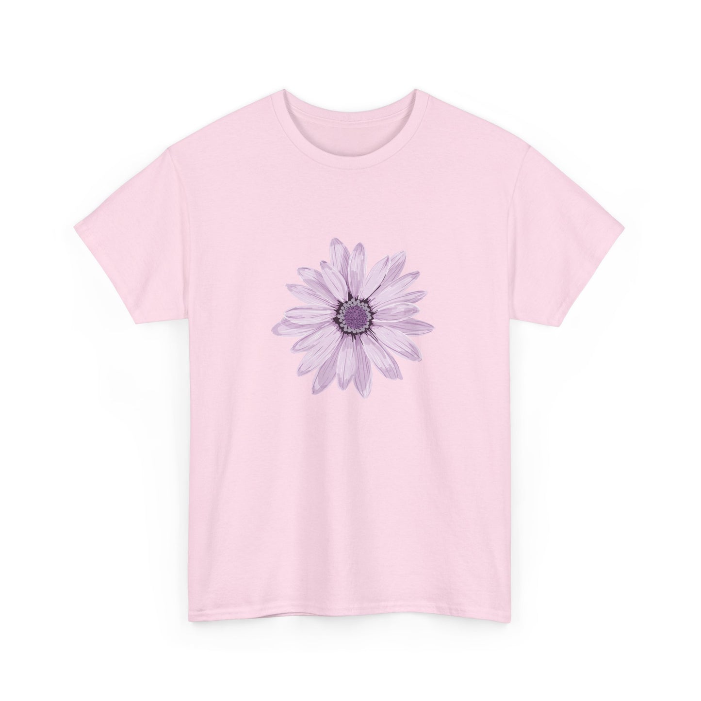 Floral Unisex Heavy Cotton Tee, Soft Summer Shirt, Casual Wear, Gift for Her, Spring Fashion