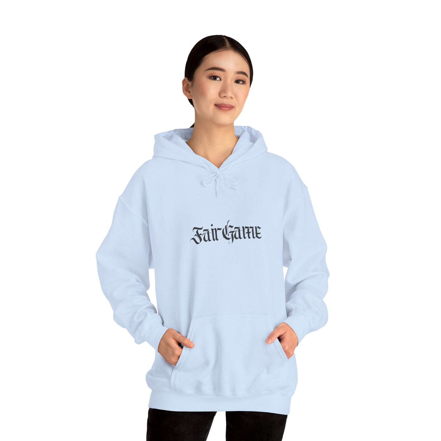 Fair Game Unisex Heavy Blend Hoodie, Cozy Sweatshirt, Casual Lounge Wear, Gift for Gamers, Comfortable Street Style