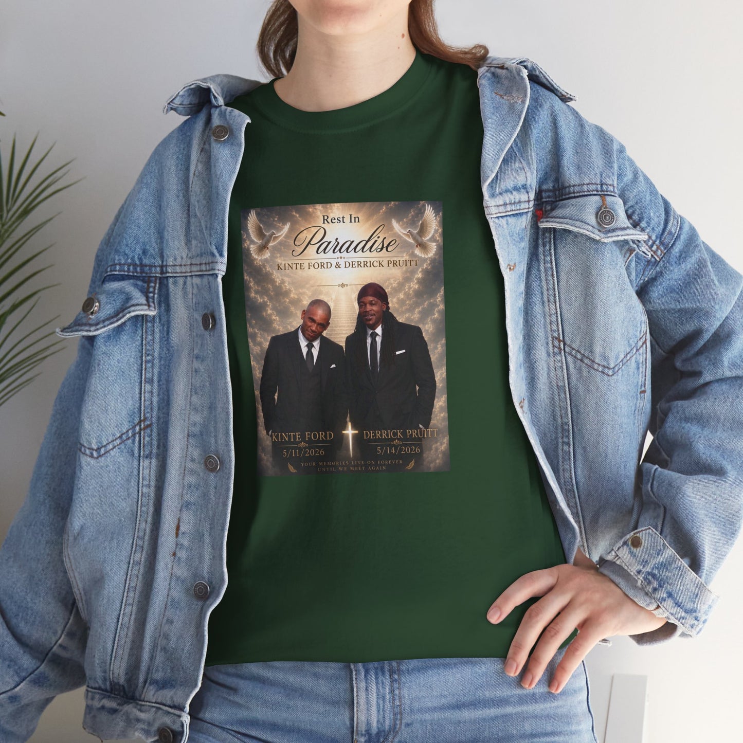 Memorial Tribute Tee — "Rest in Paradise" Funeral Remembrance Shirt