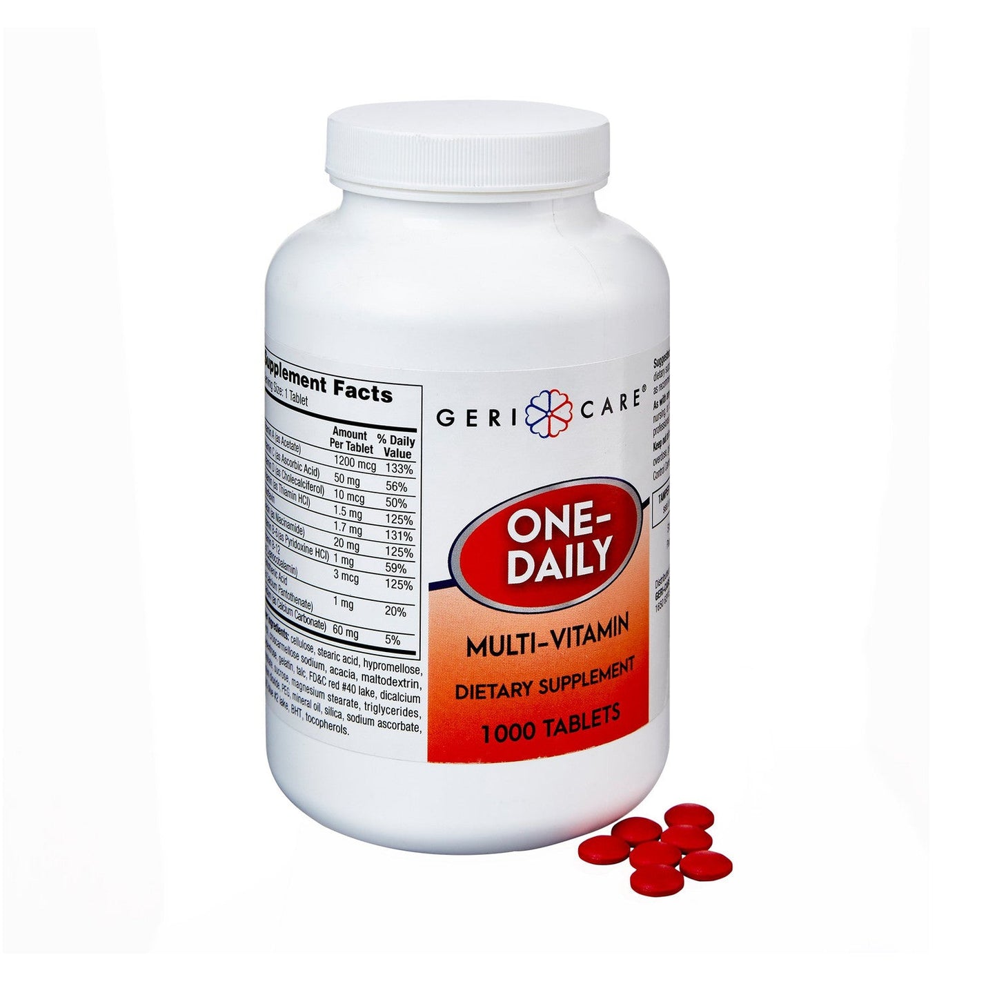 McKesson Multivitamin Supplement Geri-Care Tablet 1000 Per Bottle