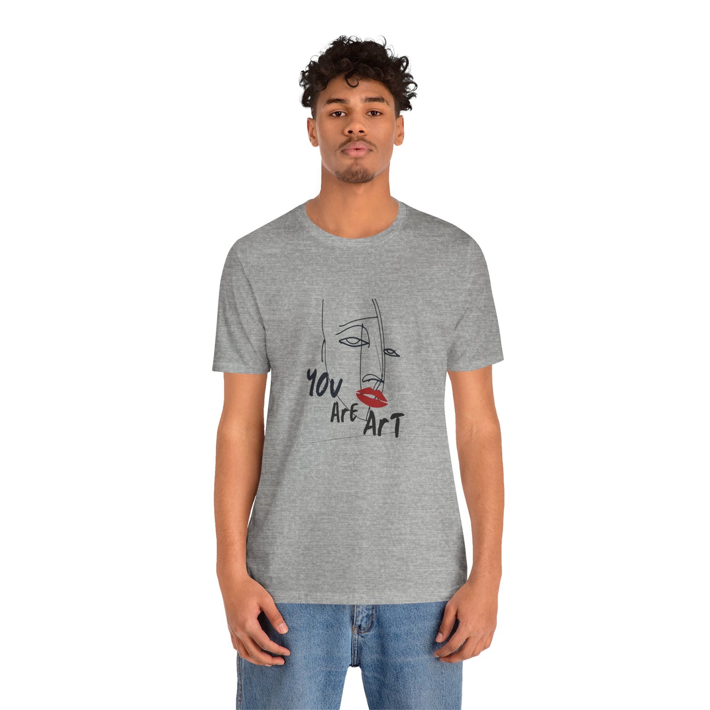 Artistic Expression Unisex Tee - You Are Art, Creative Gift, Casual Wear, Modern Design, Art Lover's Shirt