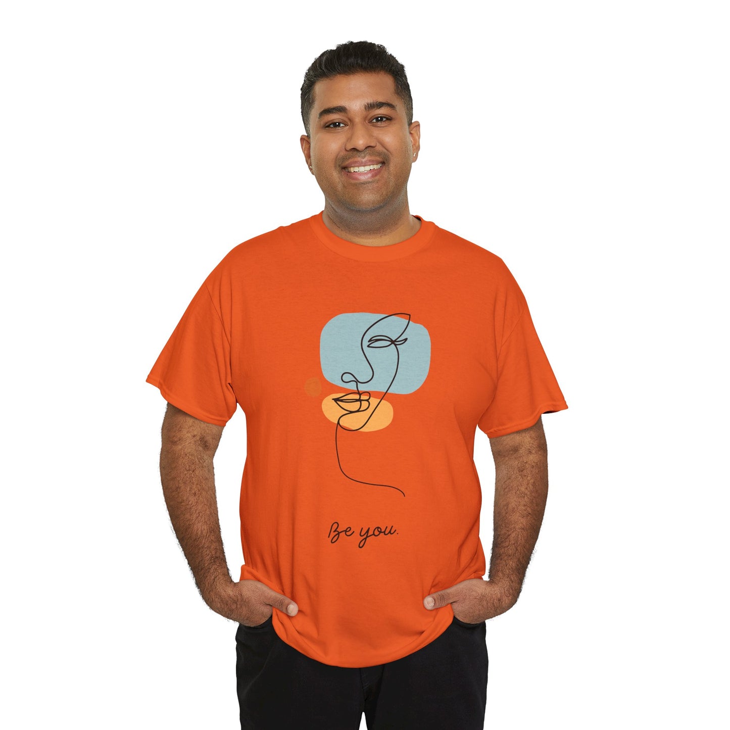 Minimalist Be You Tee, Unisex Cotton T-Shirt, Inspirational Graphic Tee, Gift for Friends, Casual Everyday Wear, Self-Love Apparel