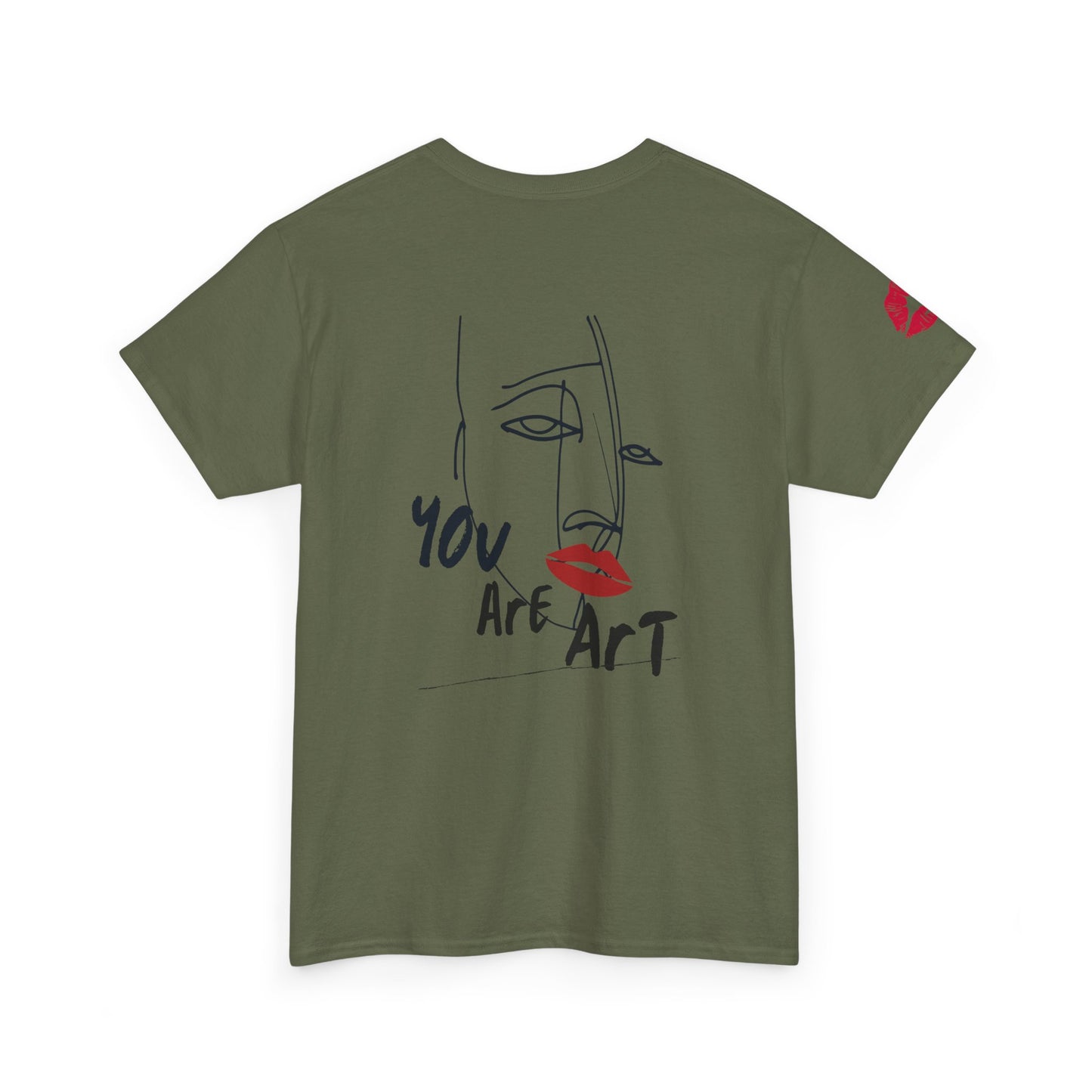 YOU ARE ART - SINGLE, TAKEN... Artistic Unisex Cotton Tee with Heartfelt Prints, Casual Wear, Gift for Artists, Streetwear, Inspirational Fashion