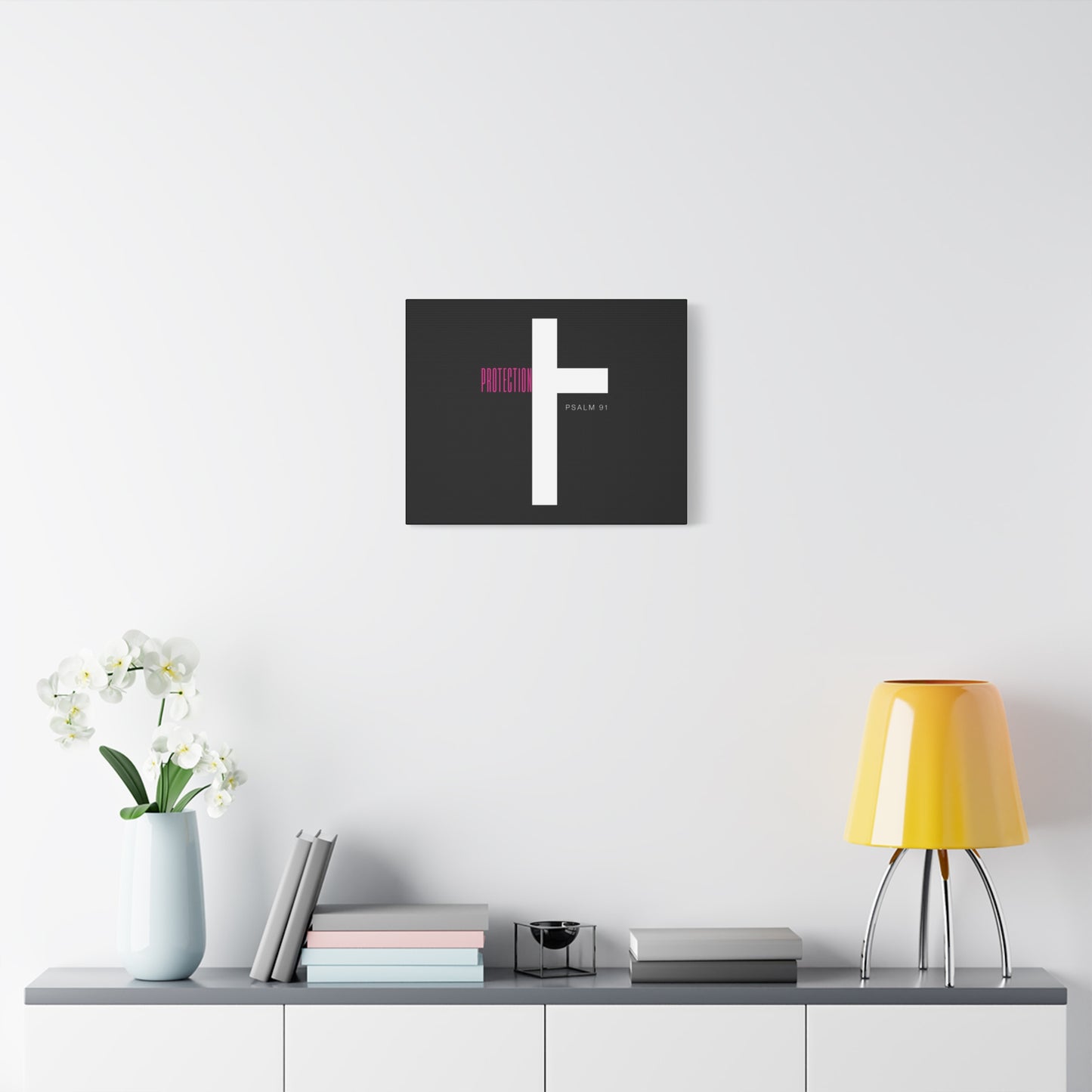 Faith-Inspired Canvas Print - Psalm 91, Home Decor, Wall Art, Christian Gift, Inspirational Decoration