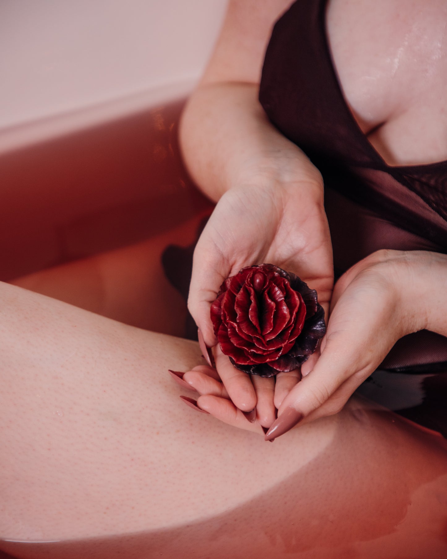 Red Pussy Flower Soap